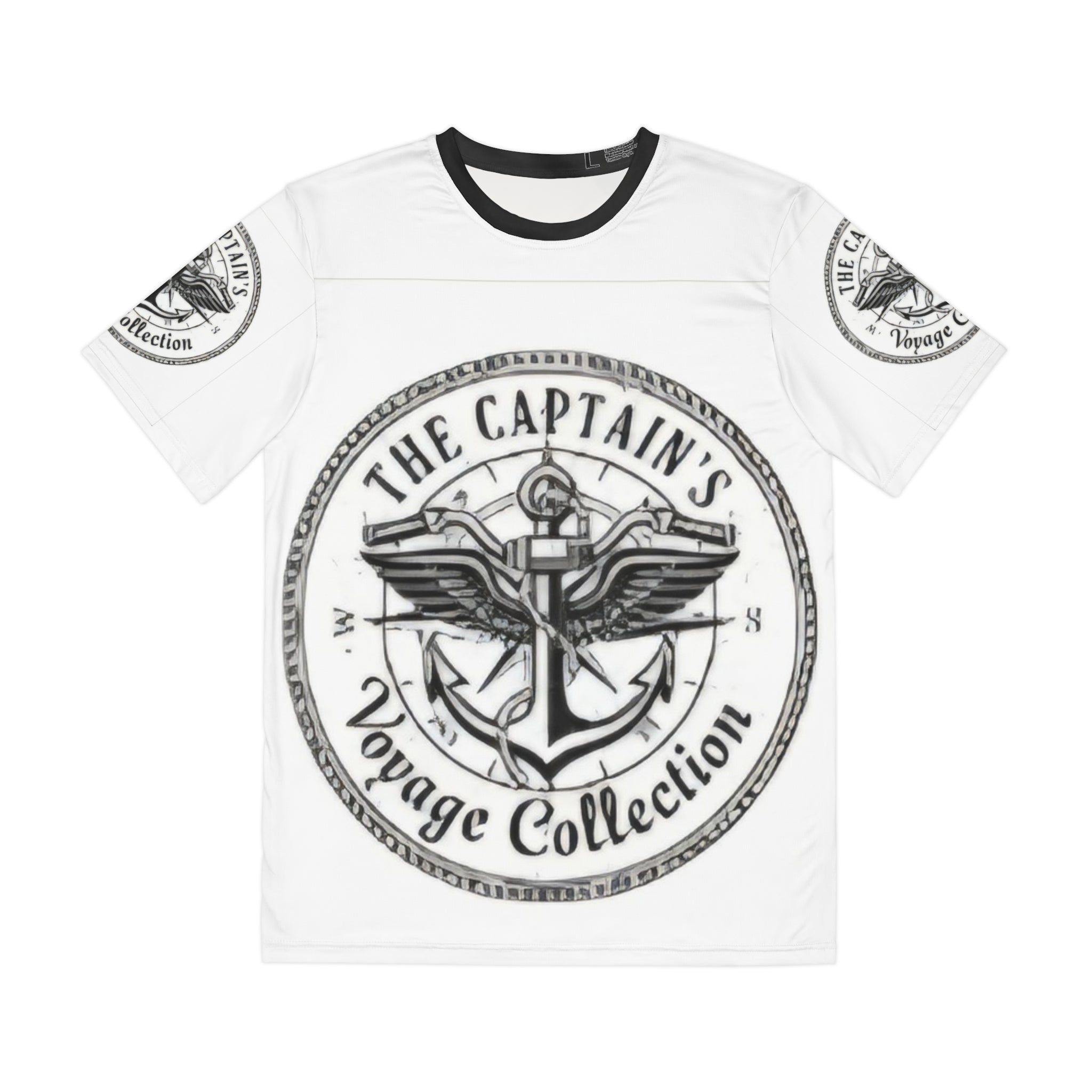 Captain's Voyage Motorcycle Tee — Nautical Biker Graphic Shirt
