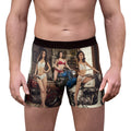 Boxer Briefs — Vintage Motorcycle Pinup All-Over Print