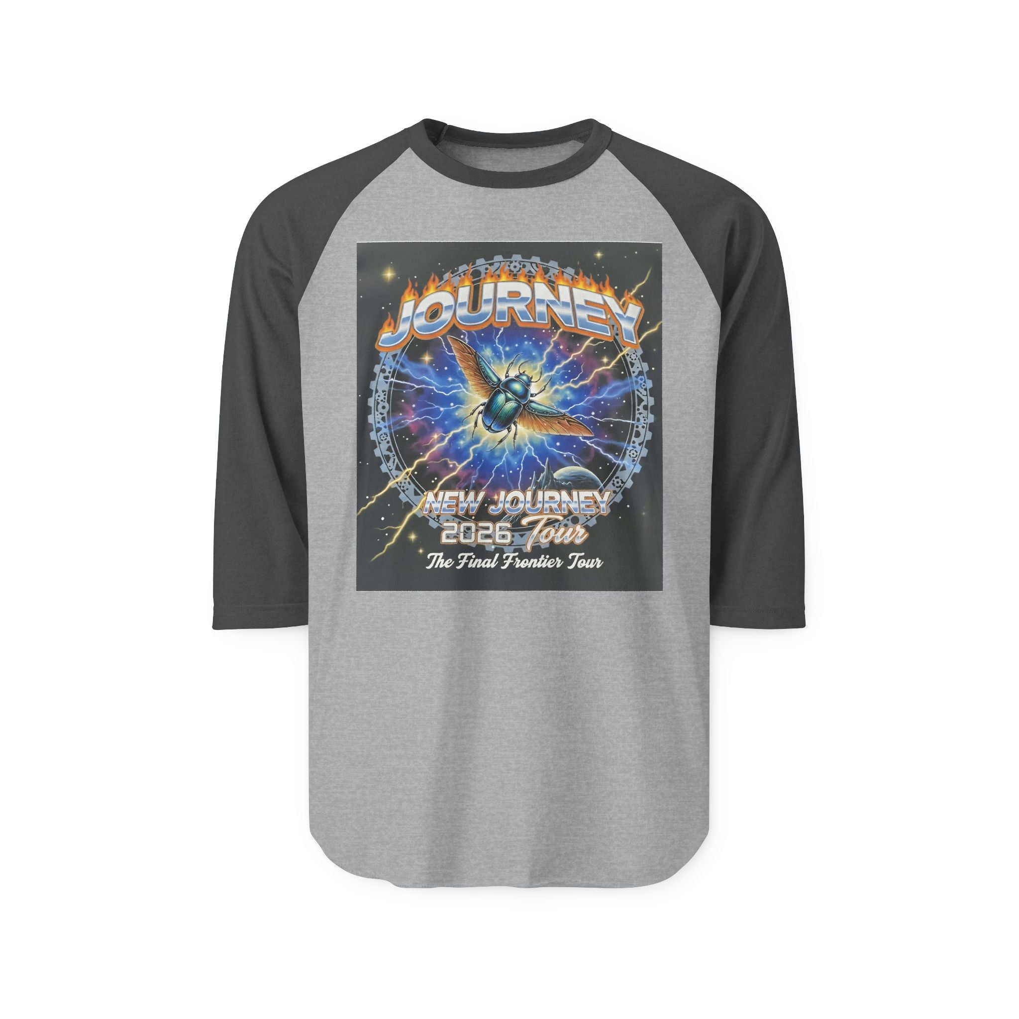 Journey 2008 Tour Raglan Shirt — Vintage Rock Band Baseball Tee