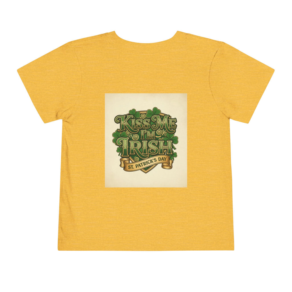 Toddler Tee — "Kiss Me I'm Irish" St. Patrick's Day Shirt