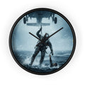 Rescue at Sea Wall Clock — Military Helicopter Lifesaver Marine Rescue Clock
