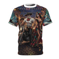 Day of the Dead Motorcycle Couple Tee – Dia de los Muertos All-Over Print Shirt