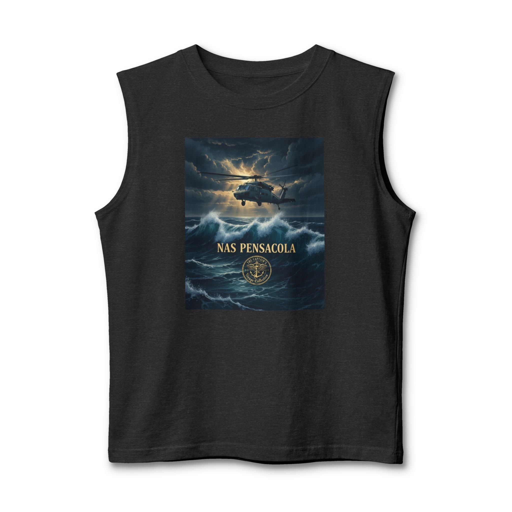Military NAS Pensacola Tank Top — Navy Aviation Helicopter Design