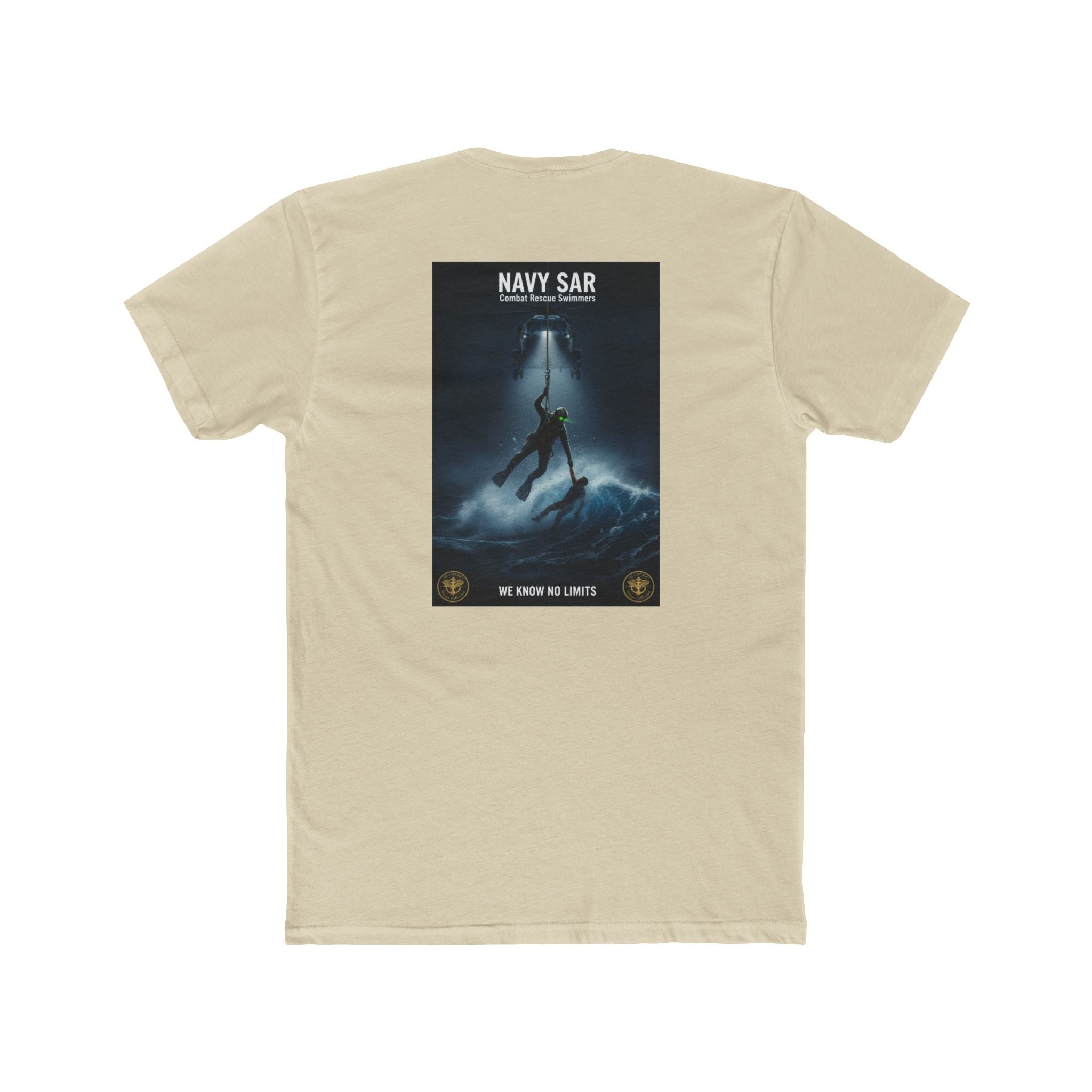 Navy SAR Combat Rescue Swimmers Graphic Tee — "We Know No Limits"