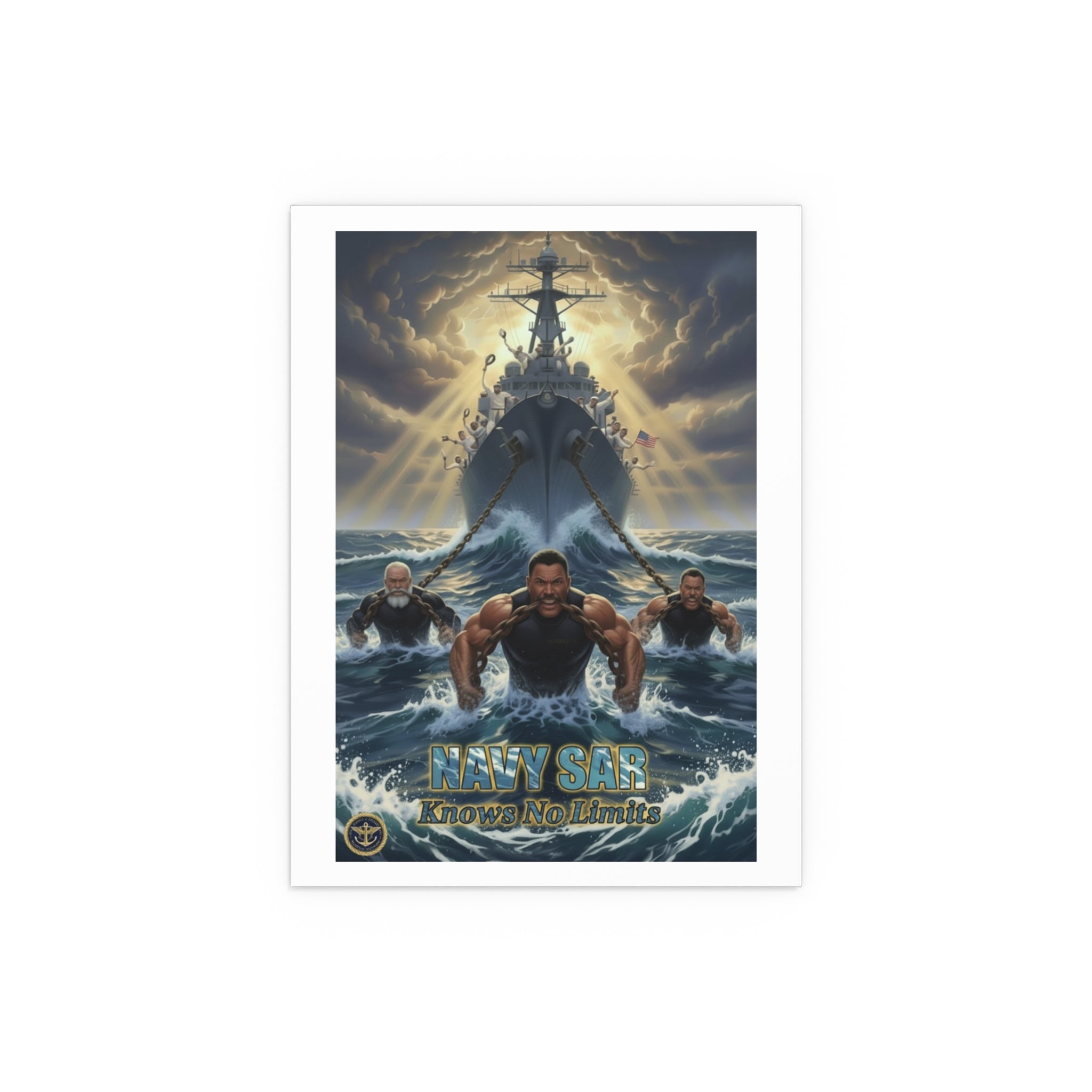 Navy SEALs Silk Poster — 'Nothing Is Impossible' Military Wall Art (Indoor/Outdoor)