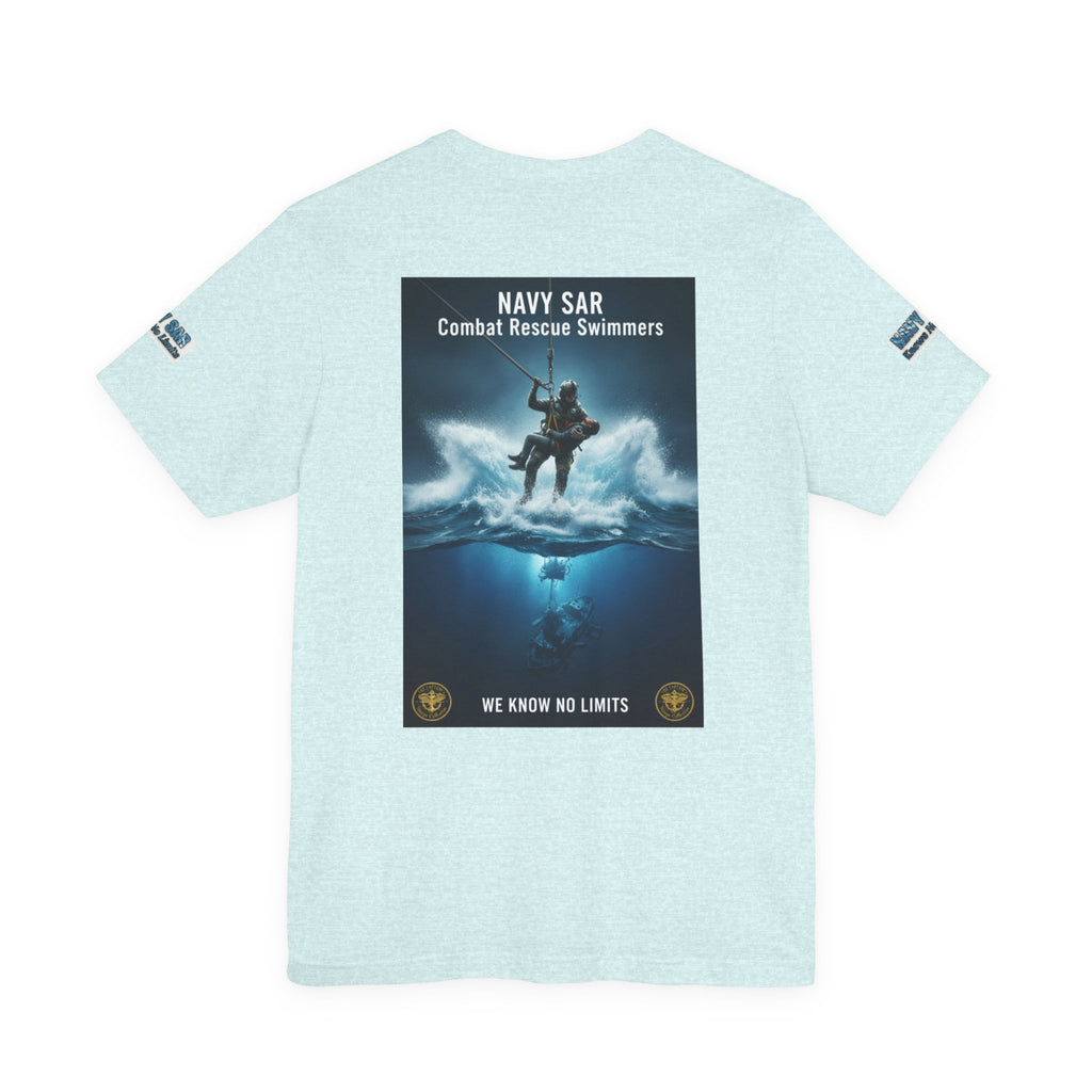 Navy SAR Combat Rescue Swimmers T-Shirt — "We Know No Limits"