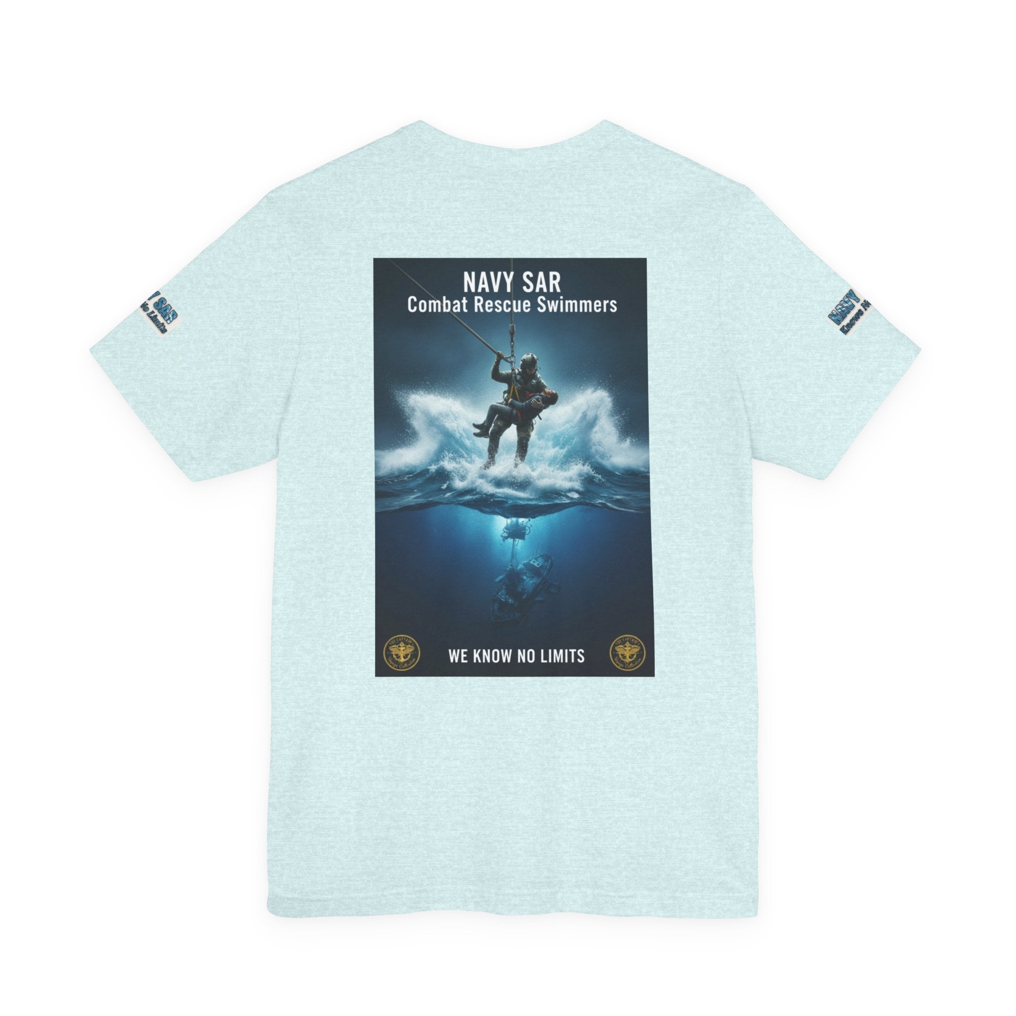 Navy SAR Combat Rescue Swimmers T-Shirt — "We Know No Limits"
