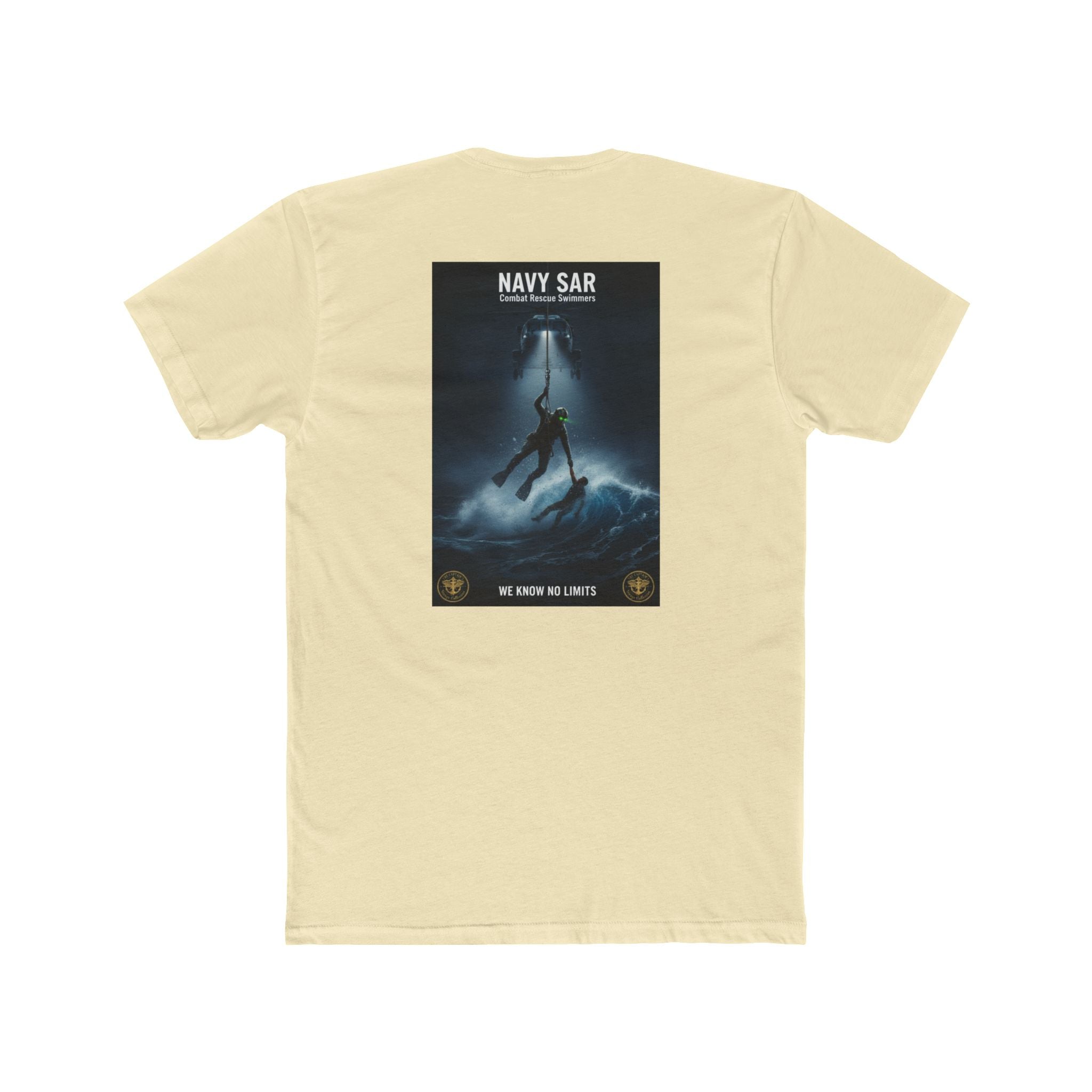 Navy SAR Combat Rescue Swimmers Graphic Tee — "We Know No Limits"