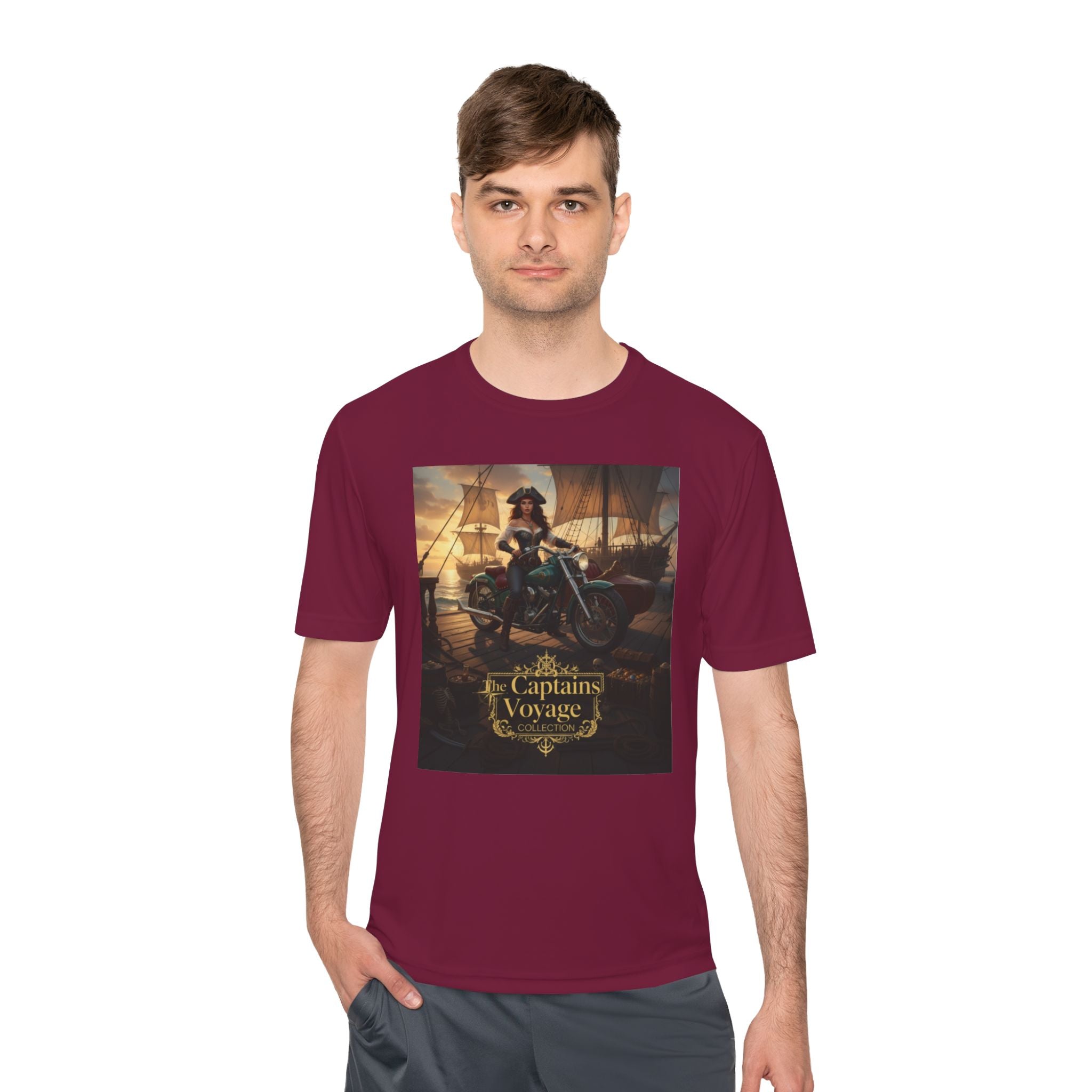 Captain's Voyage Graphic Tee – Nautical Pirate Ship T-Shirt