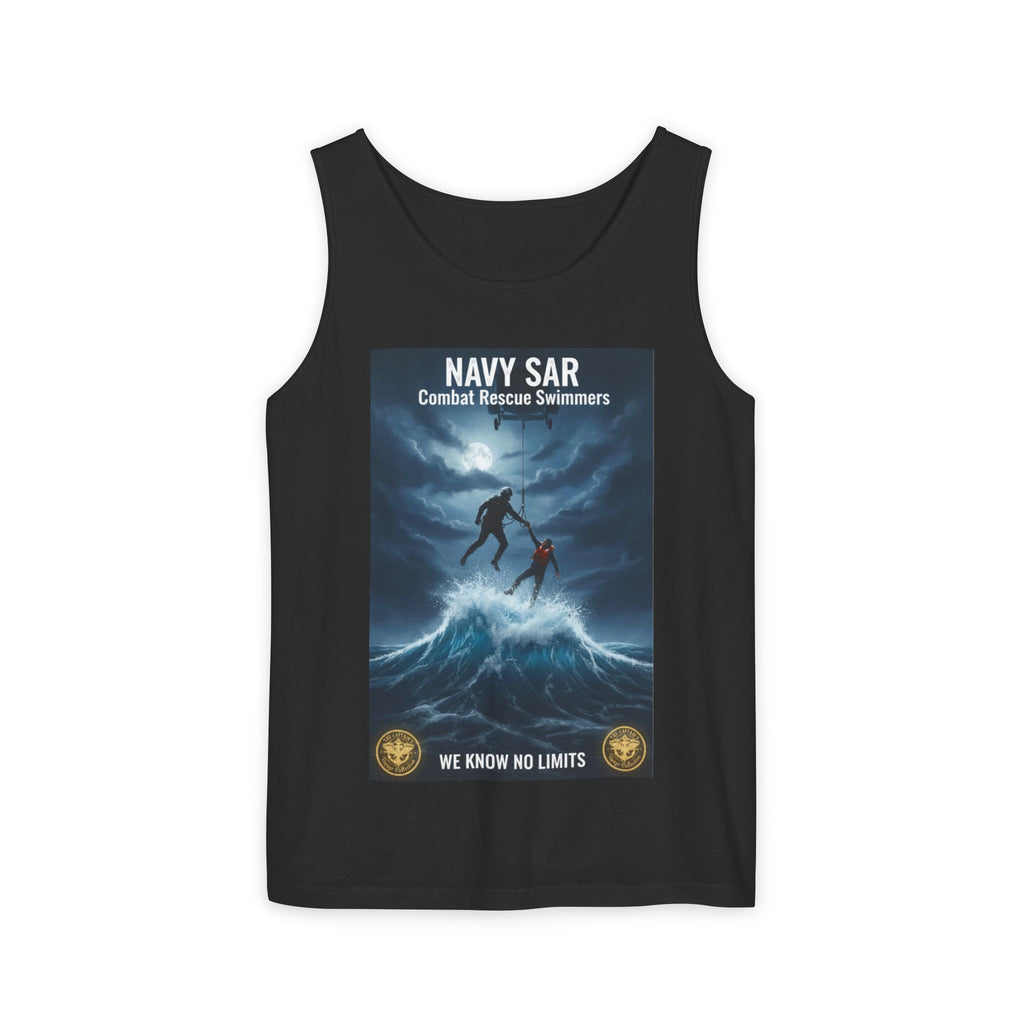 Navy SAR Tank Top — "We Know No Limits" Combat Rescue Swimmers