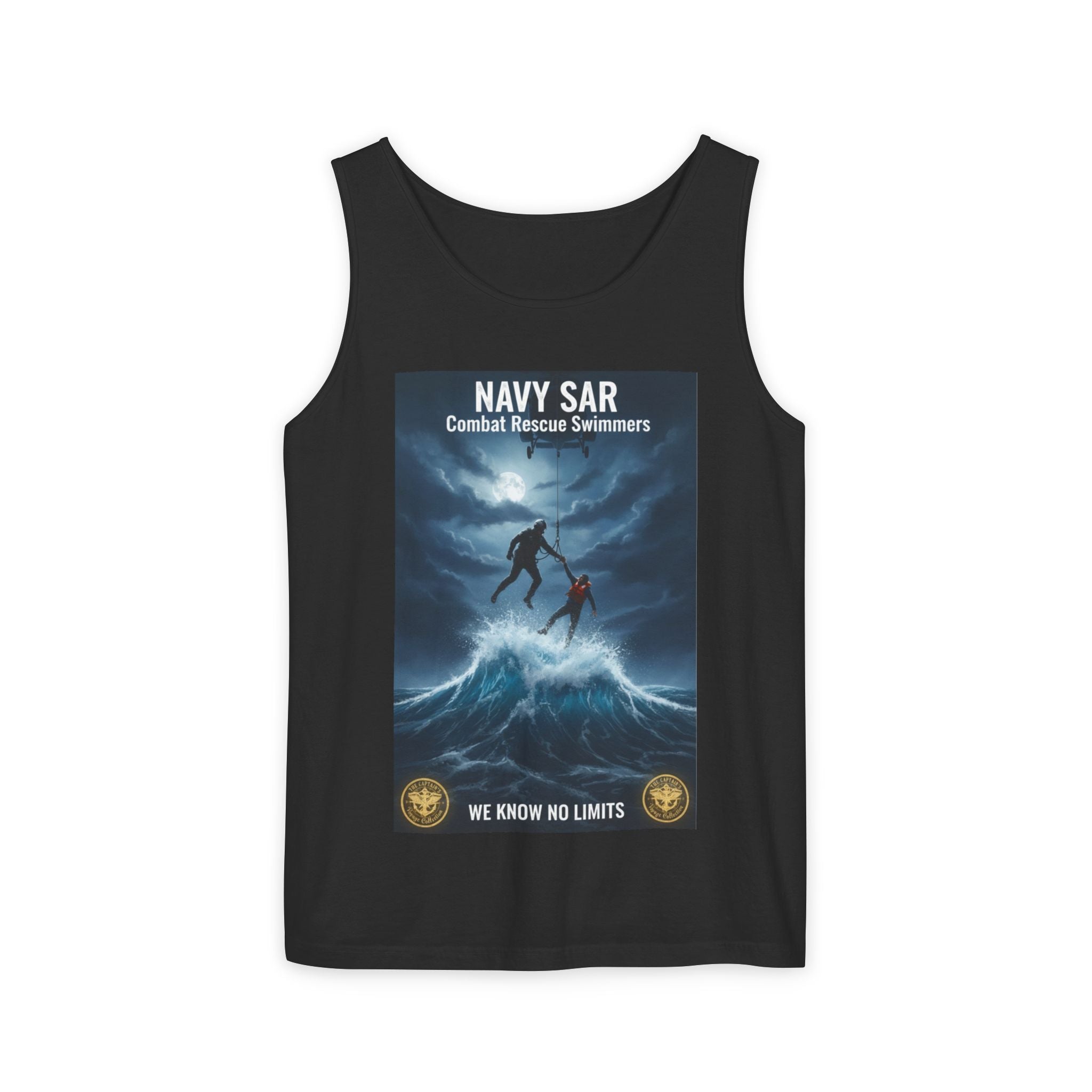 Navy SAR Tank Top — "We Know No Limits" Combat Rescue Swimmers