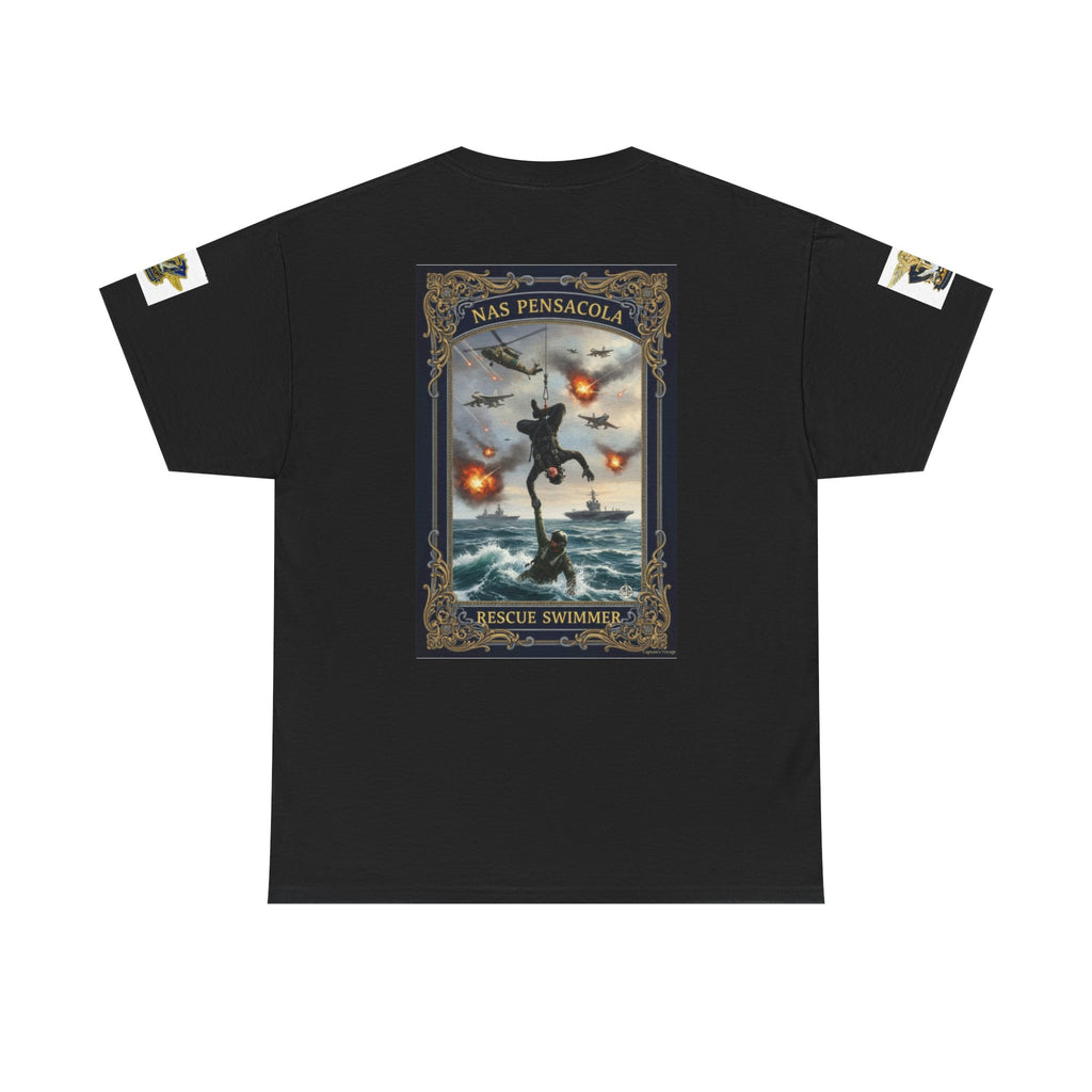 Navy Riders Club Graphic Tee — Vintage Naval Rescue Poster Shirt