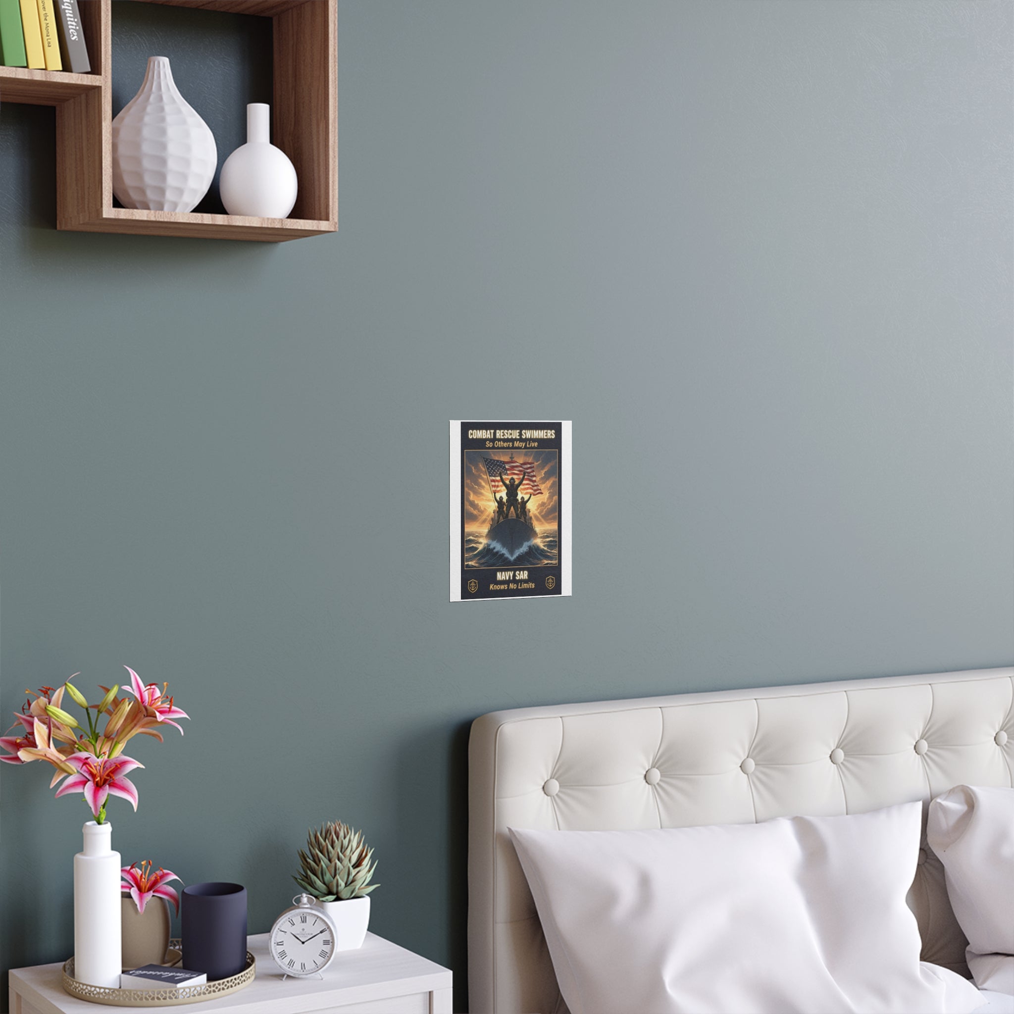 Combat Rescue Swimmers Silk Poster — "So Others May Live" Navy SAR Wall Art