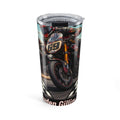 Motorcycle Racing 20oz Tumbler — Custom Rider Name Travel Cup