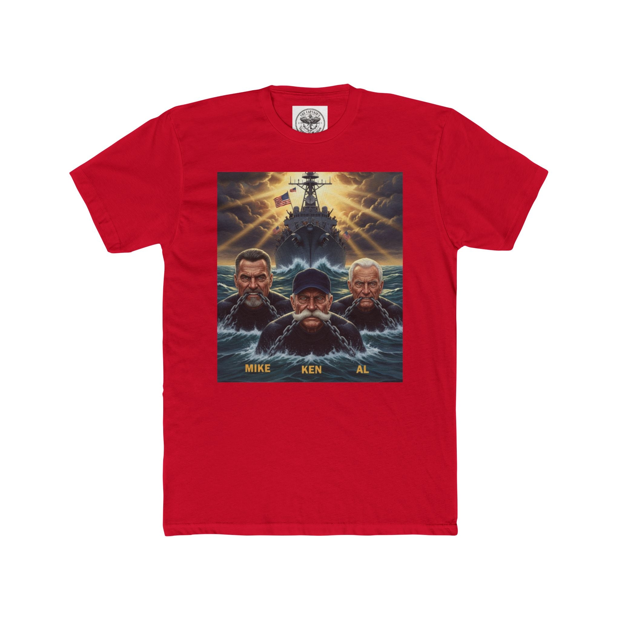 Shark Attack Movie Poster T-Shirt — Retro Action Film Tee (Mike Ken Al)