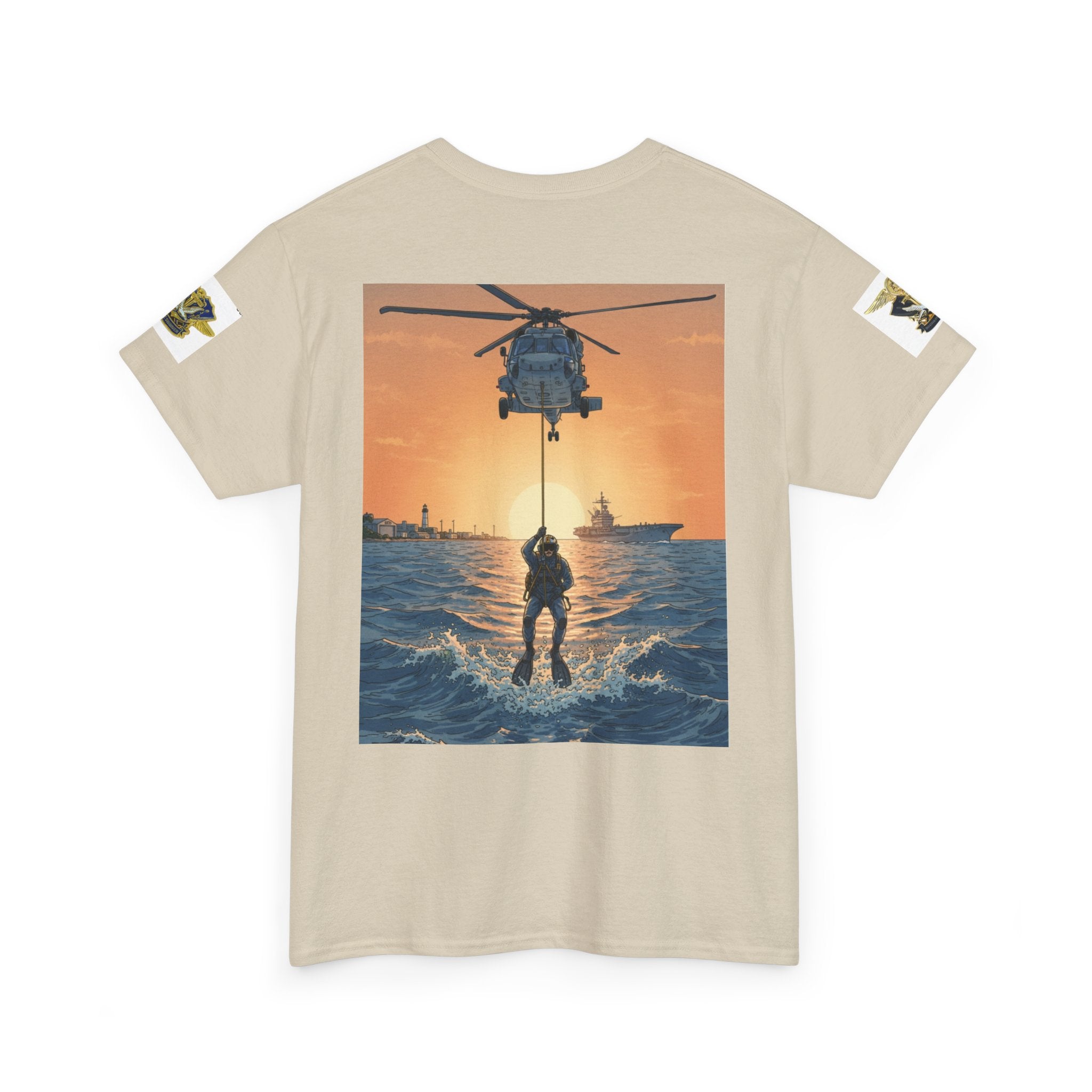 Military Rescue Riders Club T‑Shirt — SAR Chiefs Helicopter Tee
