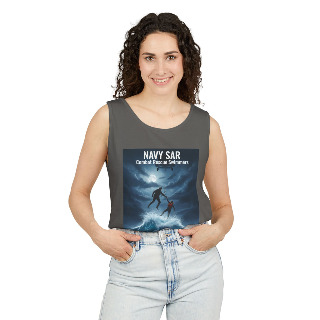 Navy SAR Tank Top — "We Know No Limits" Combat Rescue Swimmers