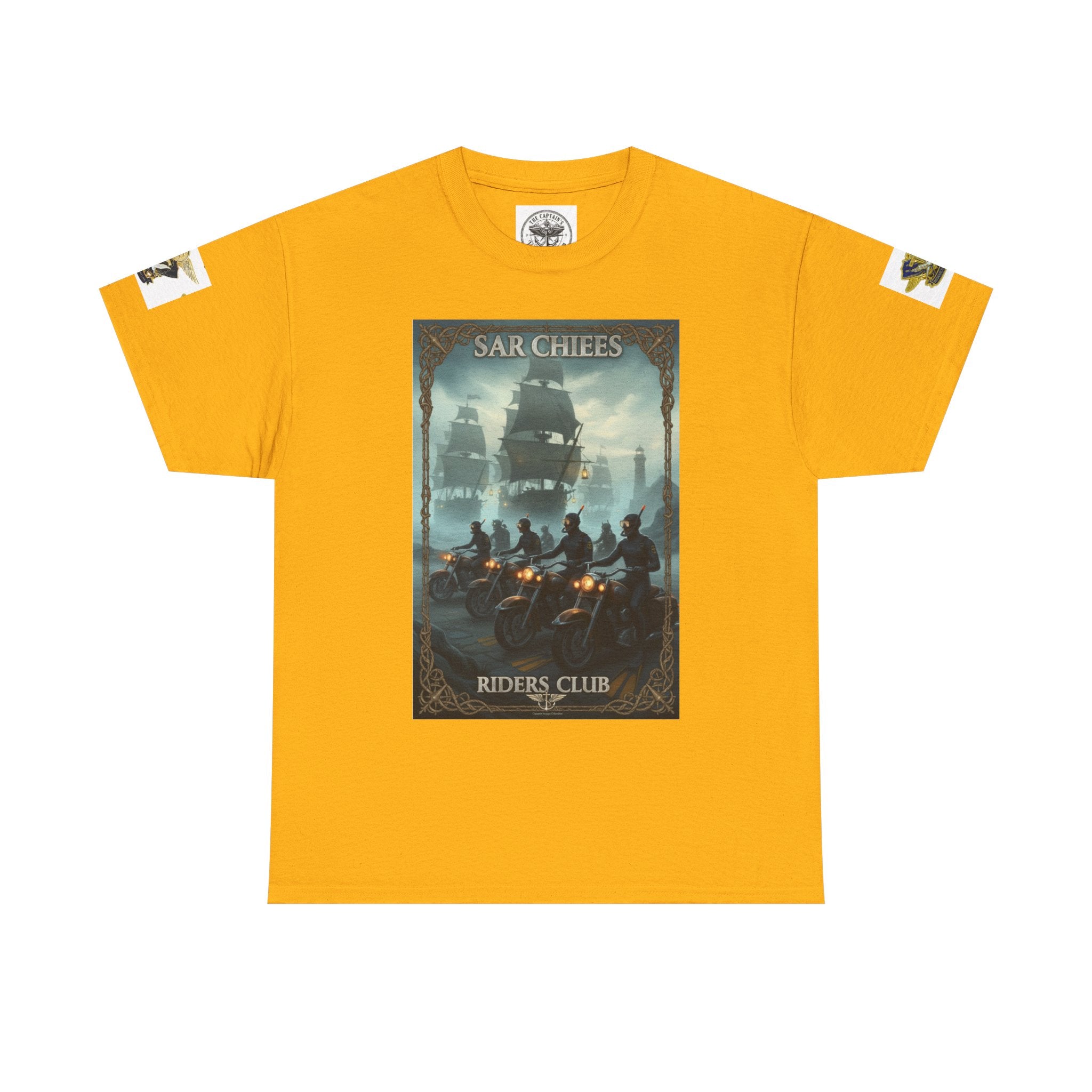 Navy Riders Club Graphic Tee — Vintage Naval Rescue Poster Shirt