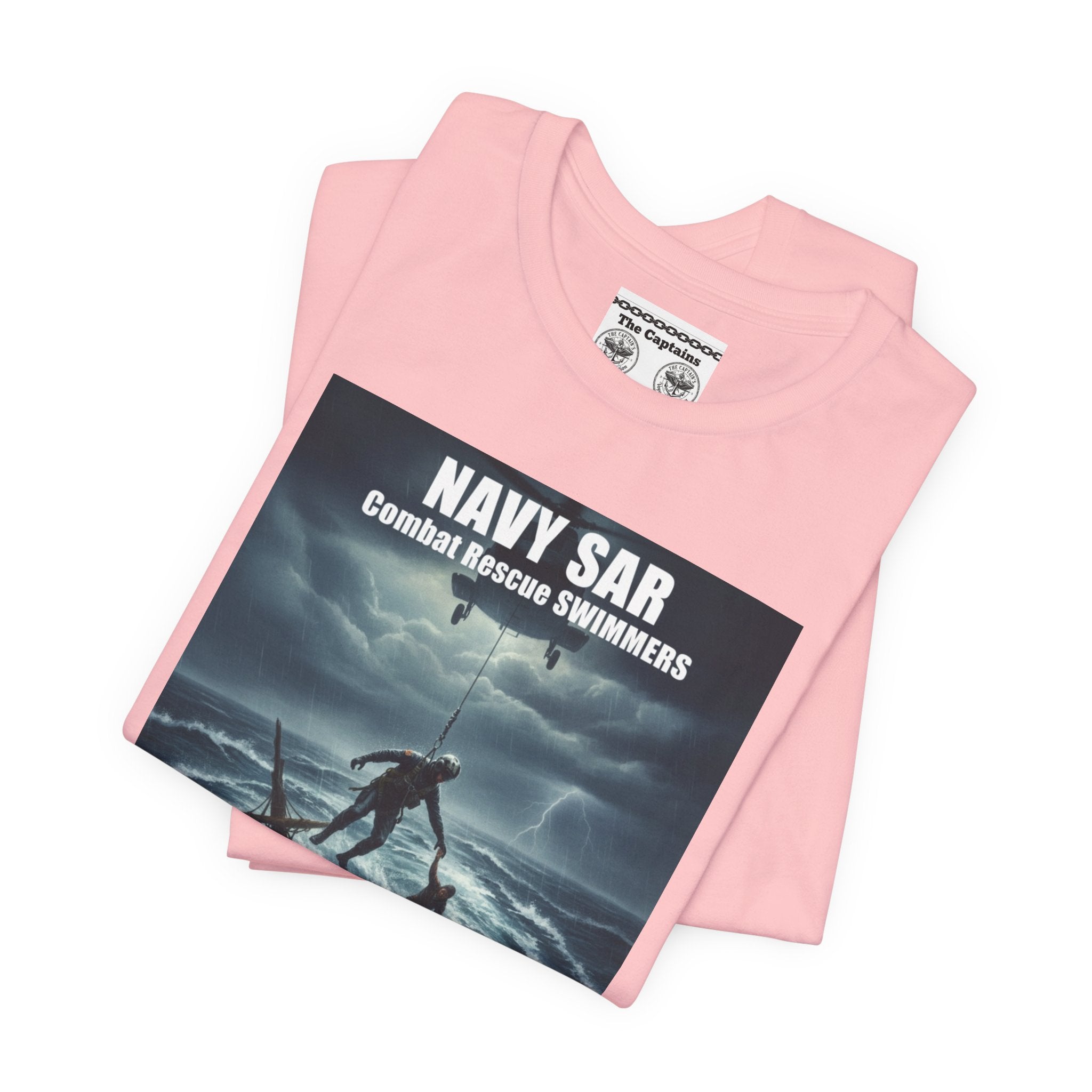 Navy SAR Combat Rescue Swimmers T-Shirt — "We Know No Limits"