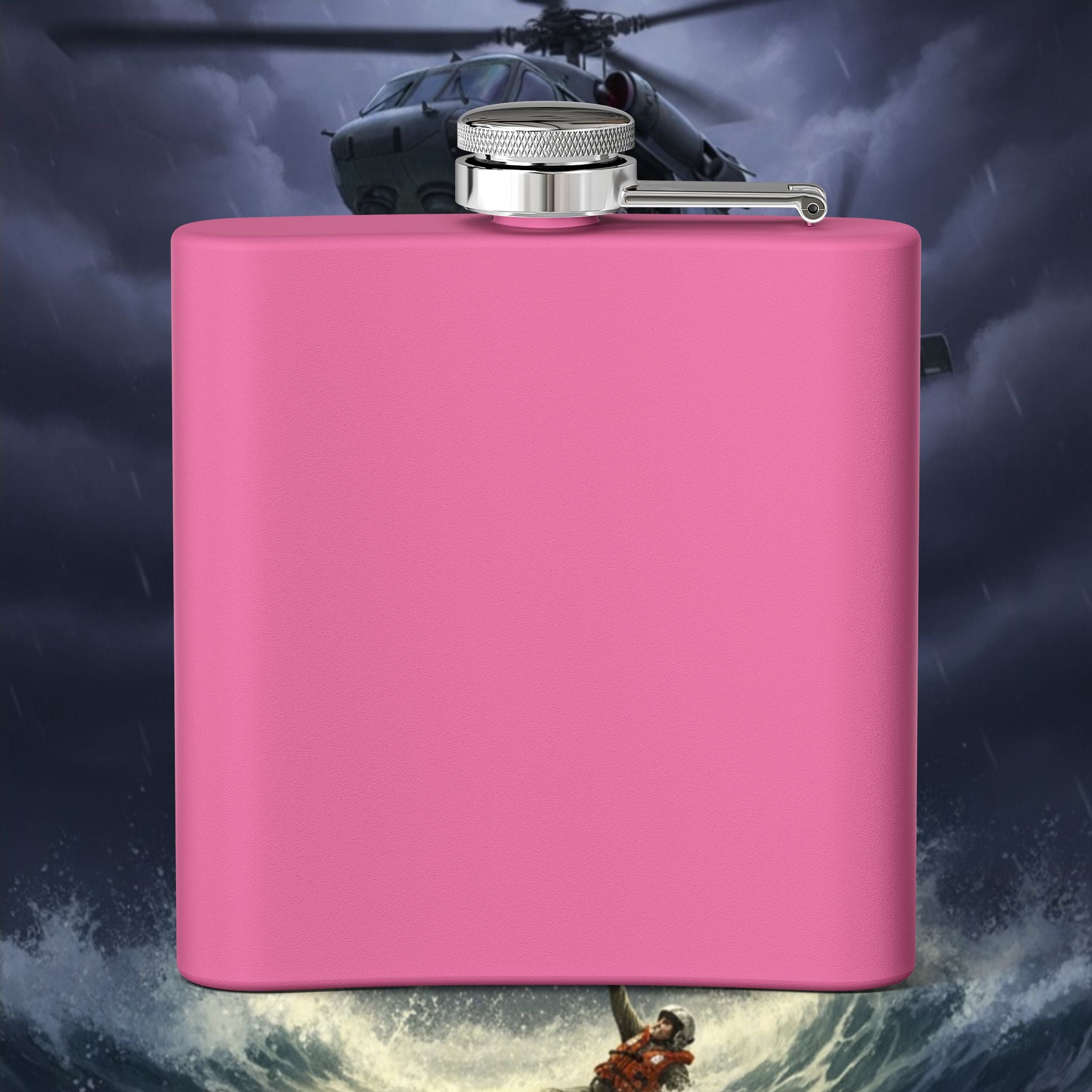 Navy SAR Combat Rescue Swimmers 6oz Stainless Steel Flask
