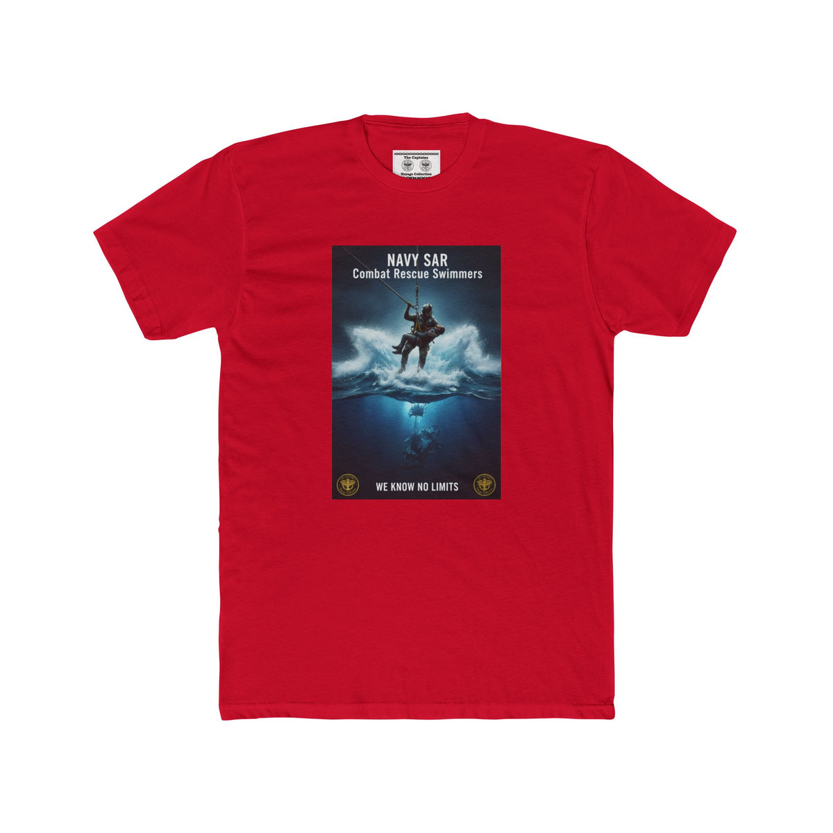Navy SAR Combat Rescue Swimmers Graphic Tee — "We Know No Limits"