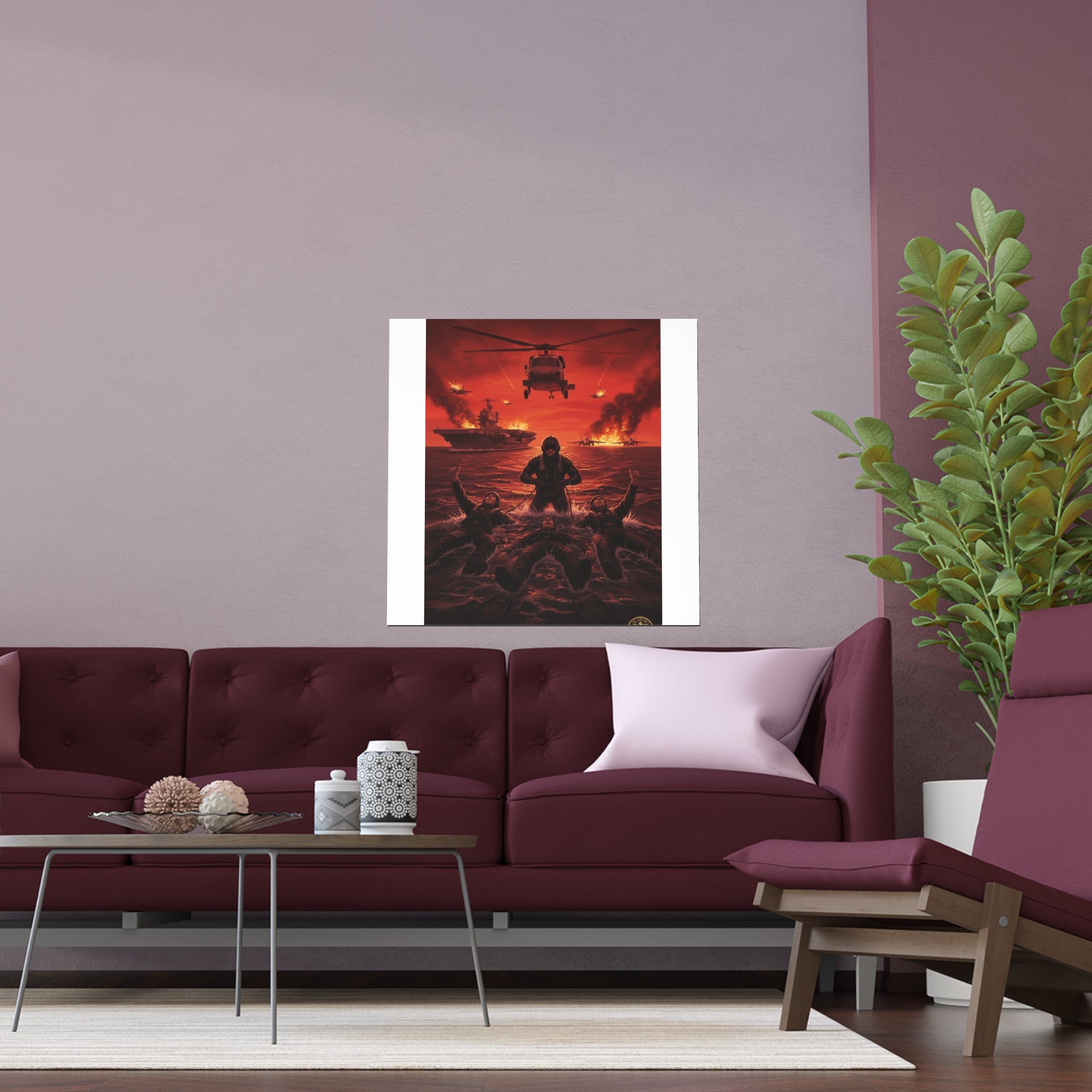 Rescue Swimmer Silk Poster — NAS Pensacola Military Print