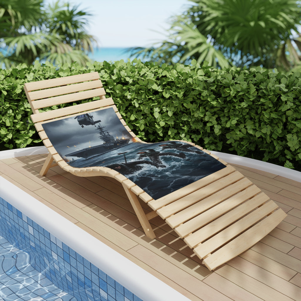 Rescue Swimmer Beach Towel — NAS Pensacola Vintage Sunset Design