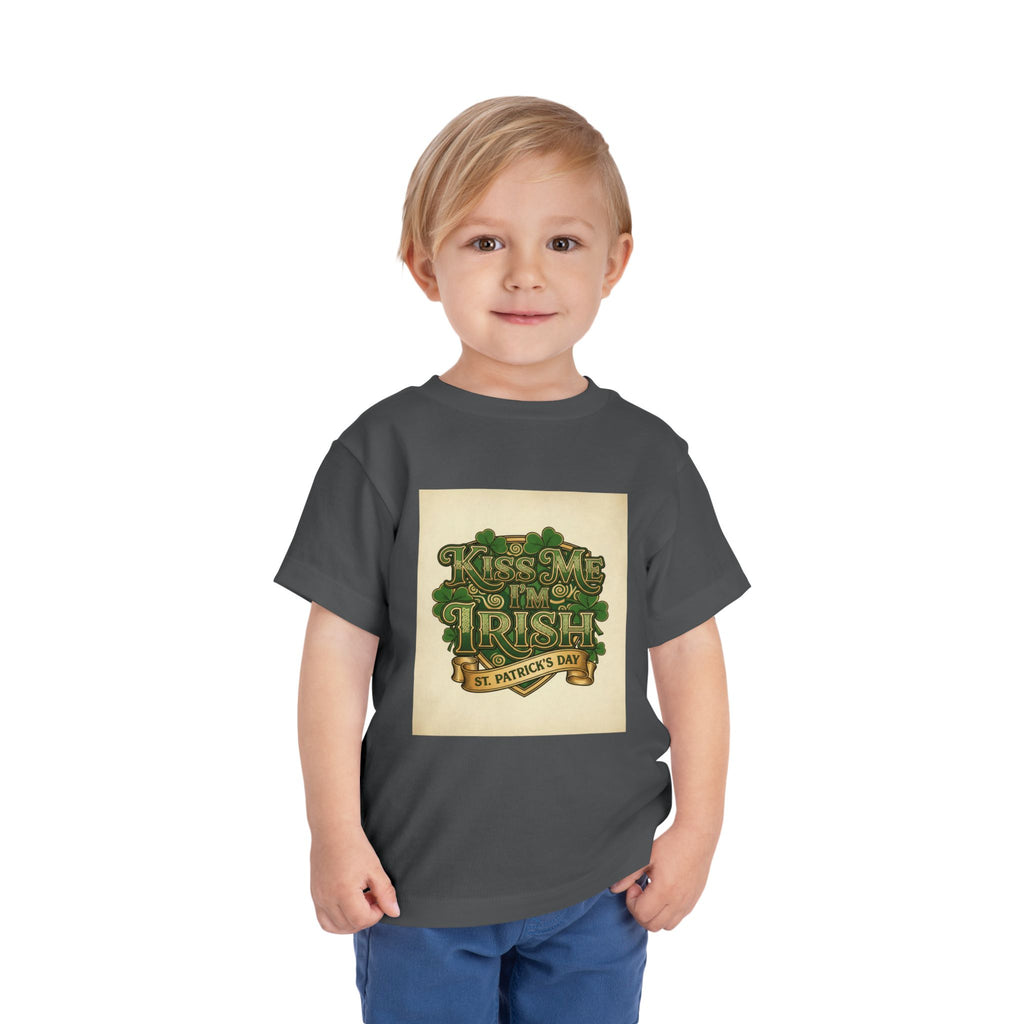 Toddler Tee — "Kiss Me I'm Irish" St. Patrick's Day Shirt