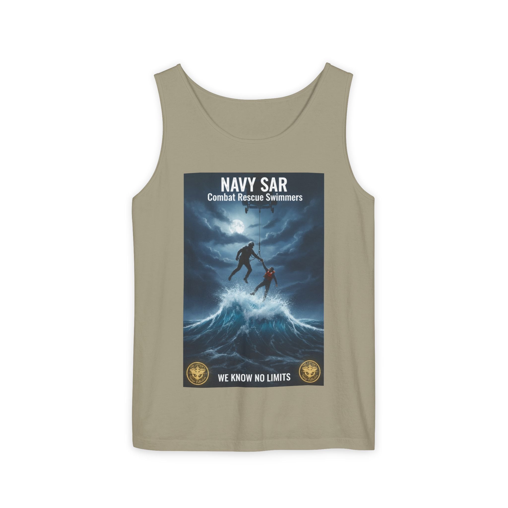 Navy SAR Tank Top — "We Know No Limits" Combat Rescue Swimmers