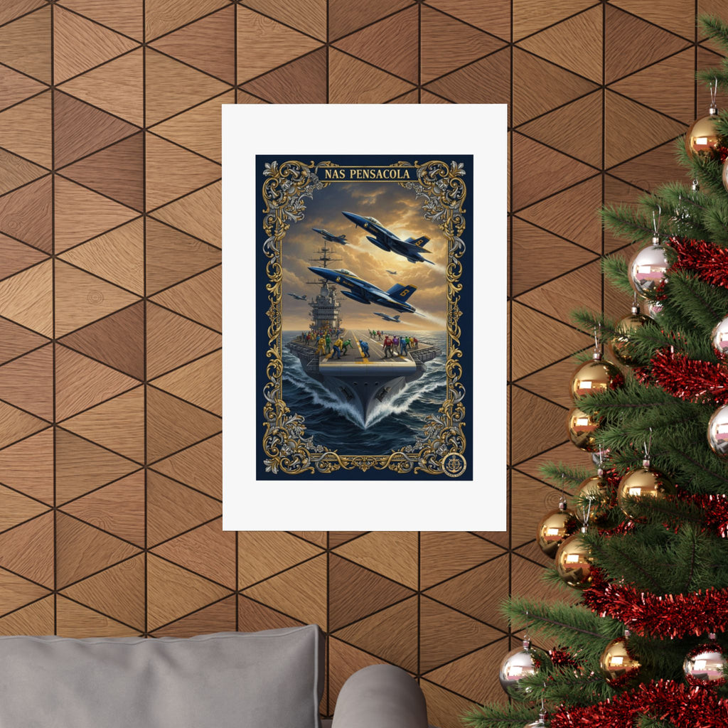 Matte Poster — NAS Pensacola Blue Angels Aviation Art