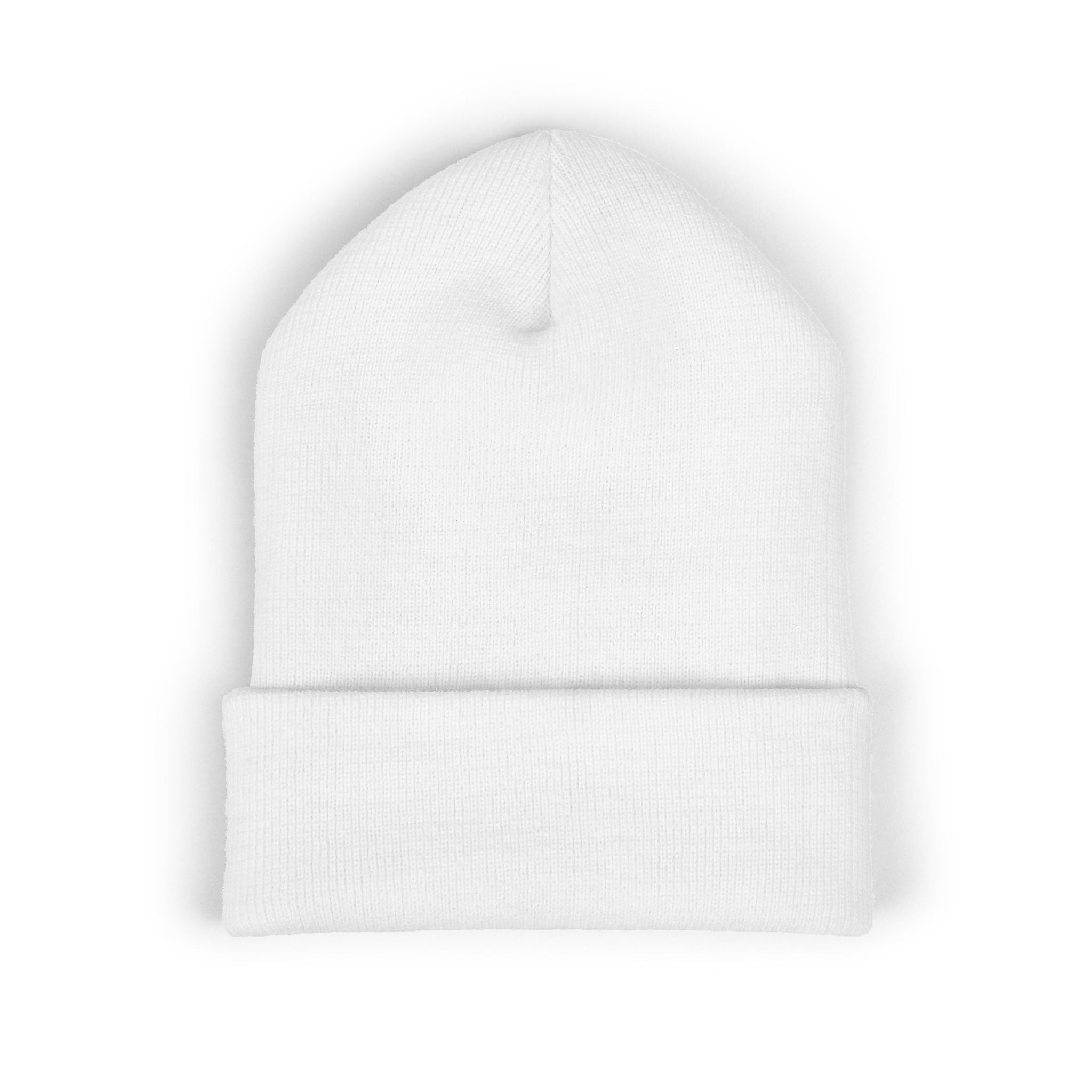 Retro Cassette Embroidered Beanie — Vintage Music Knit Hat