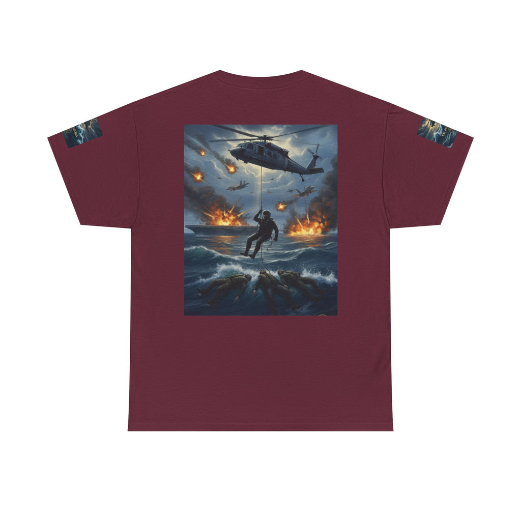 Rescue Mission Tee — Military Helicopter Search & Rescue Graphic T-Shirt