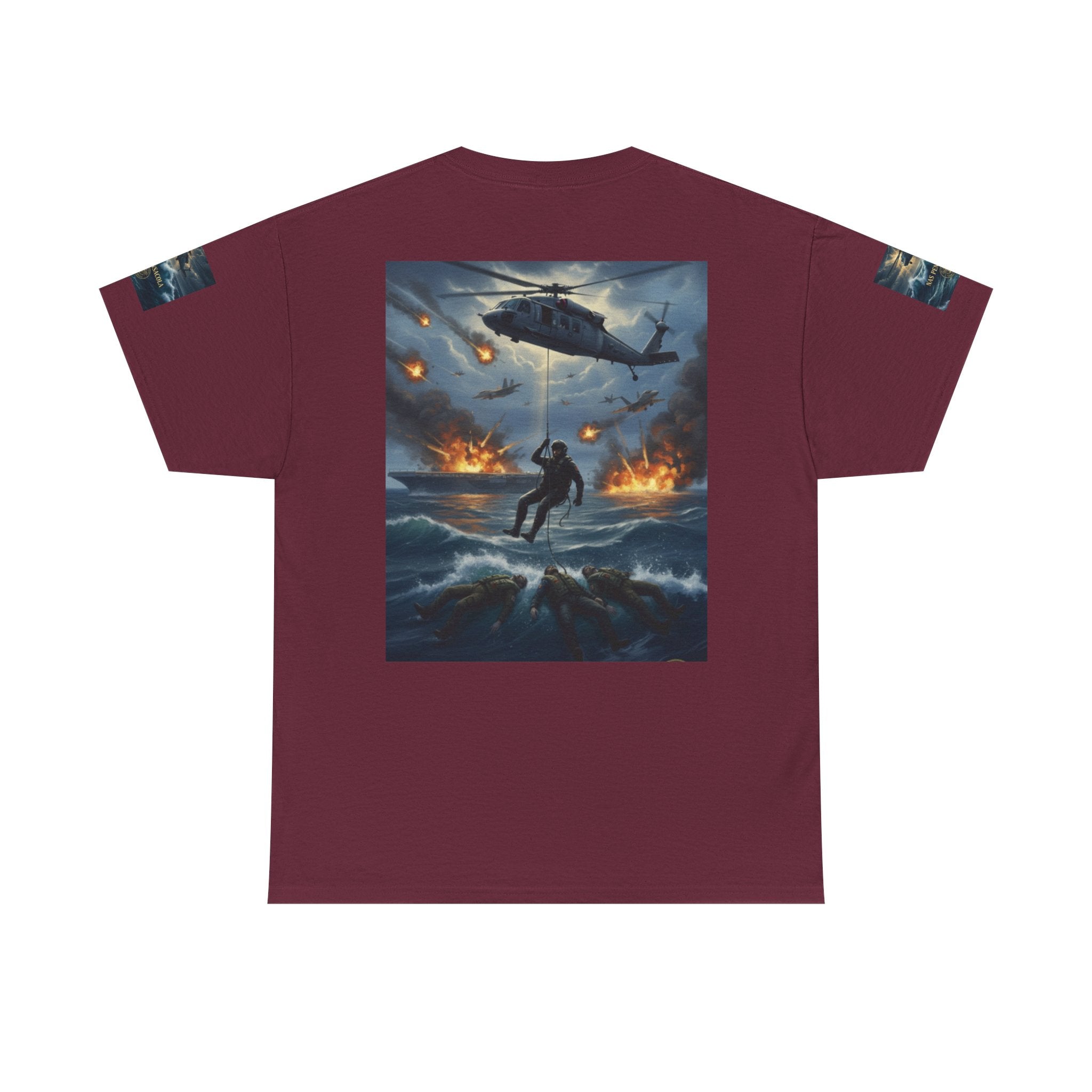 Rescue Mission Tee — Military Helicopter Search & Rescue Graphic T-Shirt