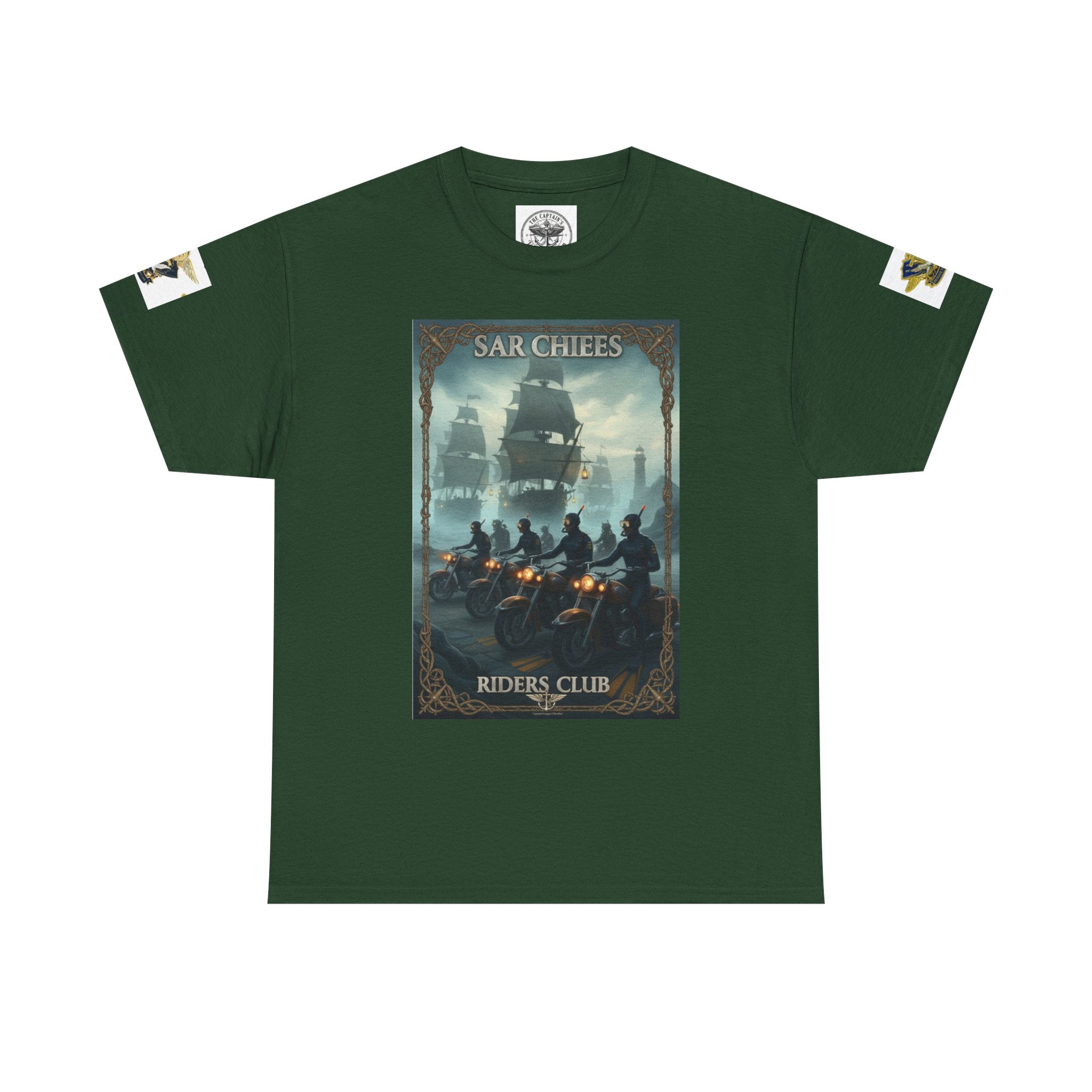 Navy Riders Club Graphic Tee — Vintage Naval Rescue Poster Shirt