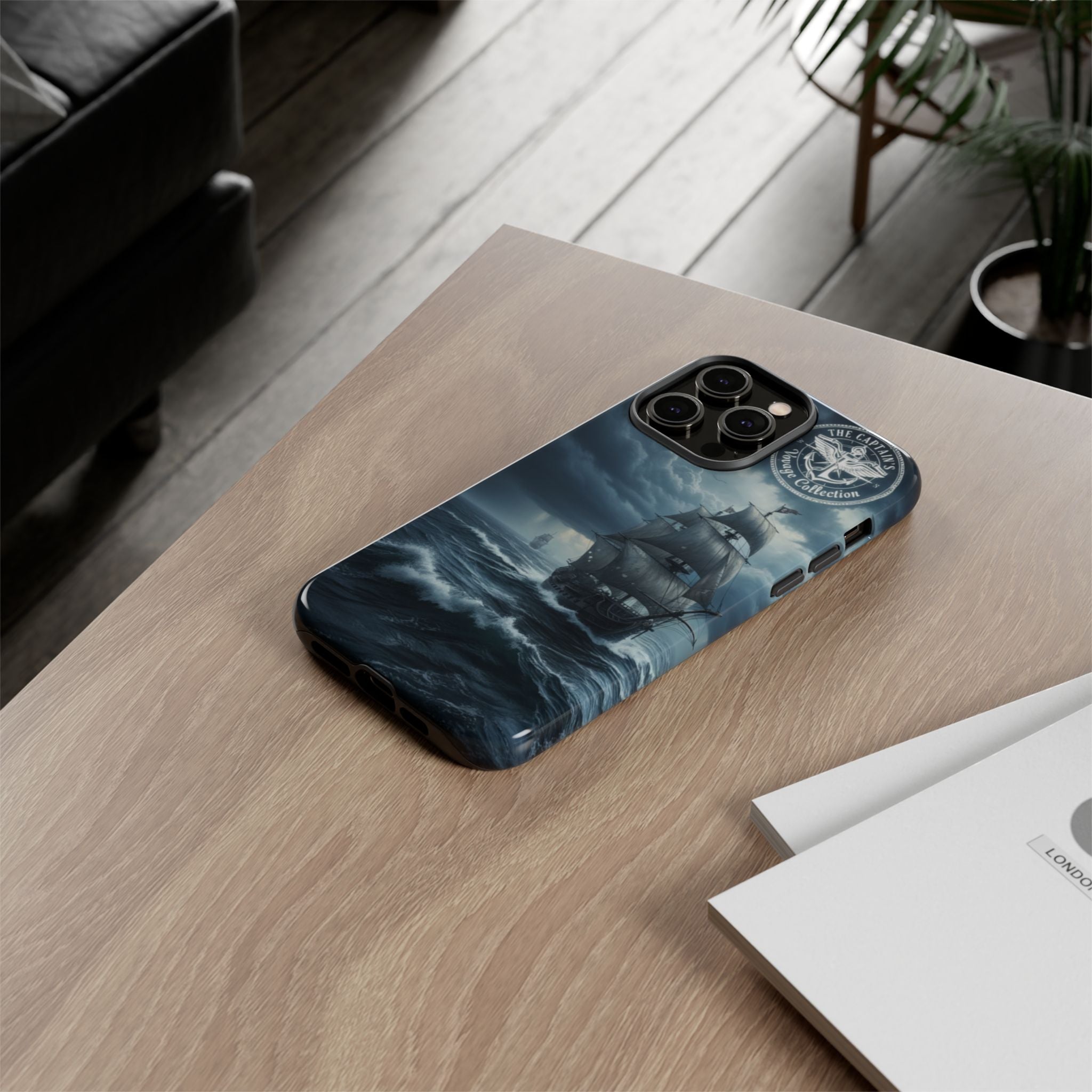 Stormy Seas Ship Phone Case – Nautical Pirate Sailing iPhone Cover