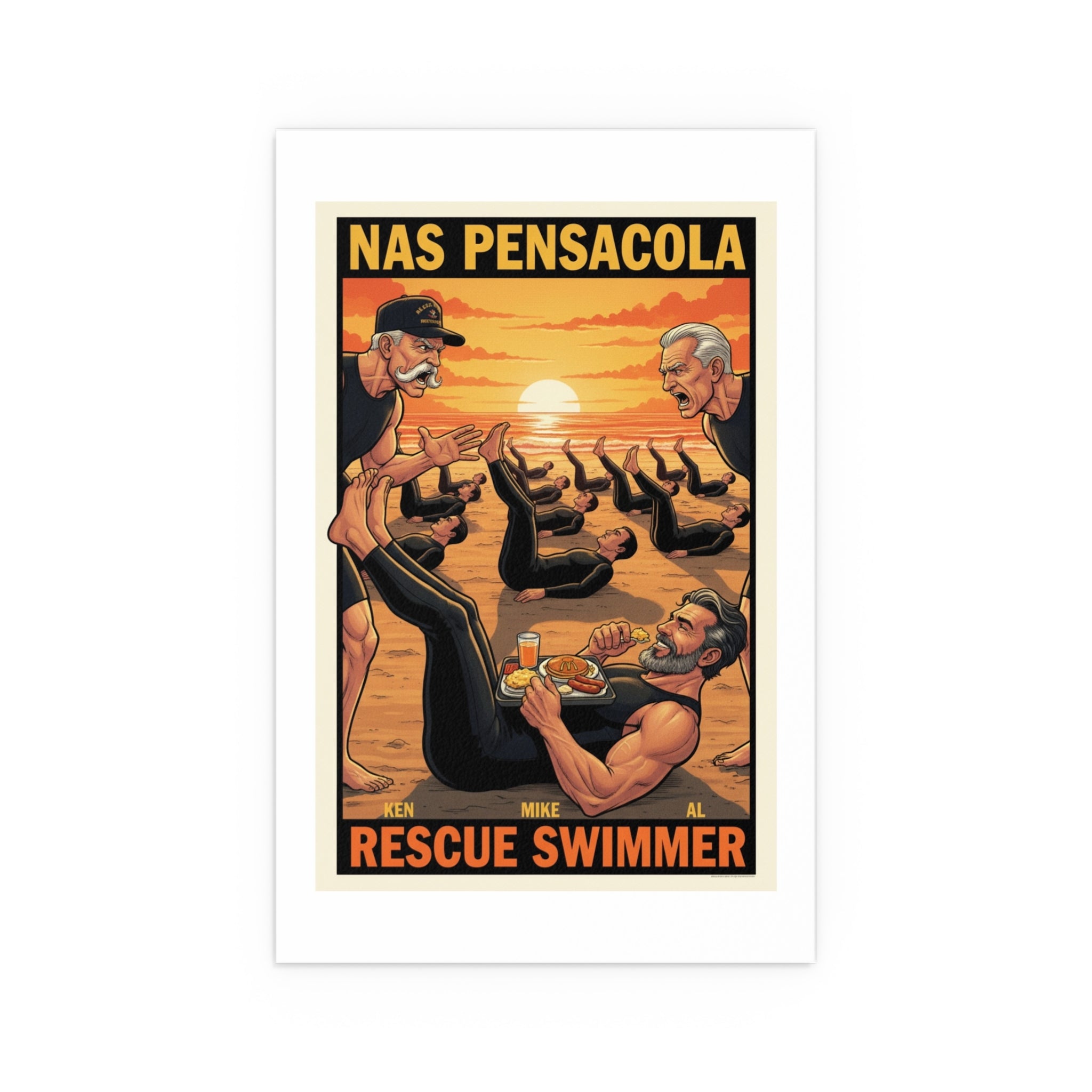 Helicopter Rescue Silk Poster — Search & Rescue Wall Art (Indoor/Outdoor)