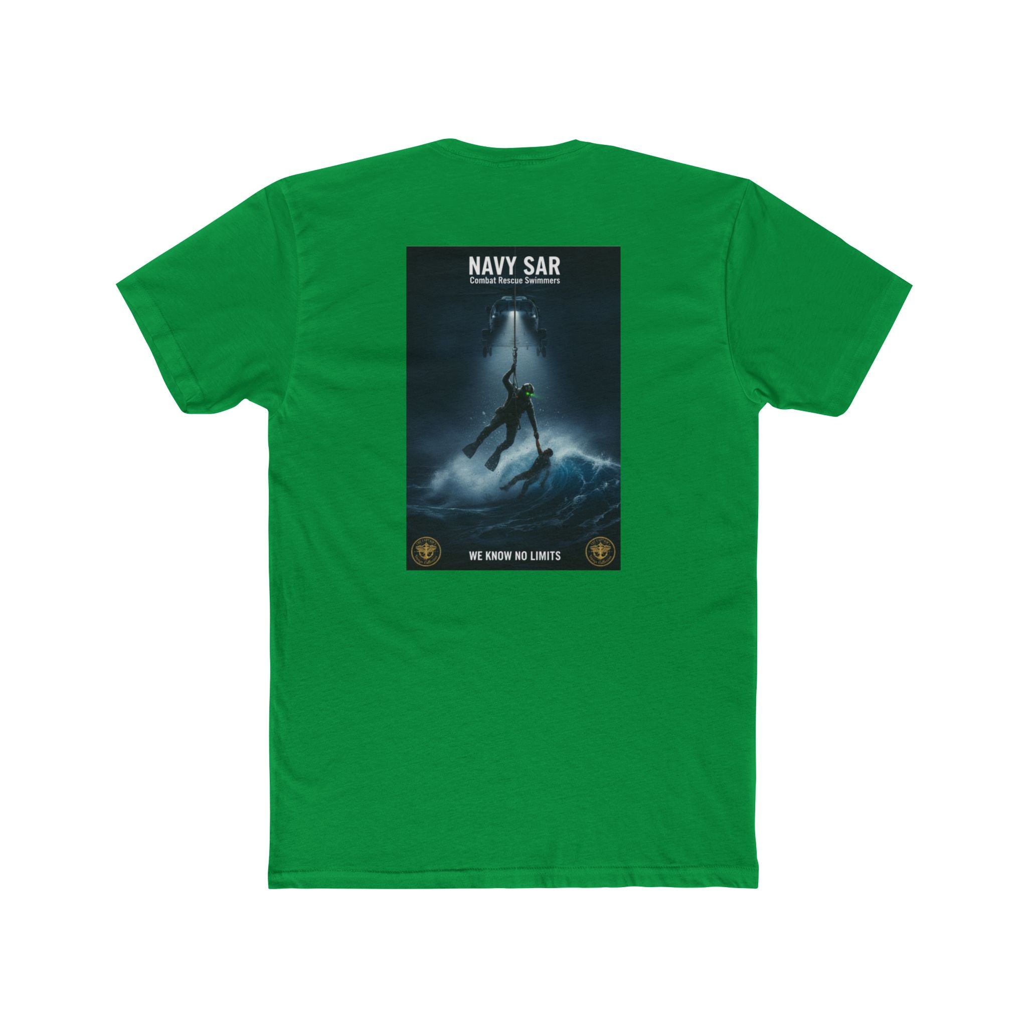Navy SAR Combat Rescue Swimmers Graphic Tee — "We Know No Limits"