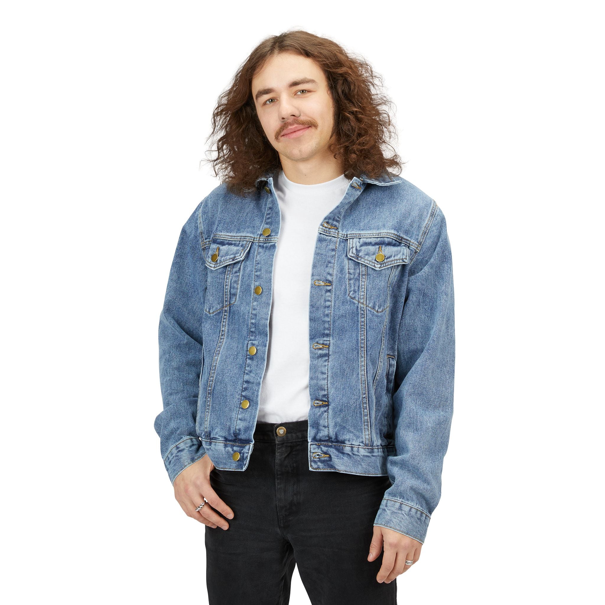 Indian Motorcycles Denim Jacket — Vintage Indian Chief Patch Back