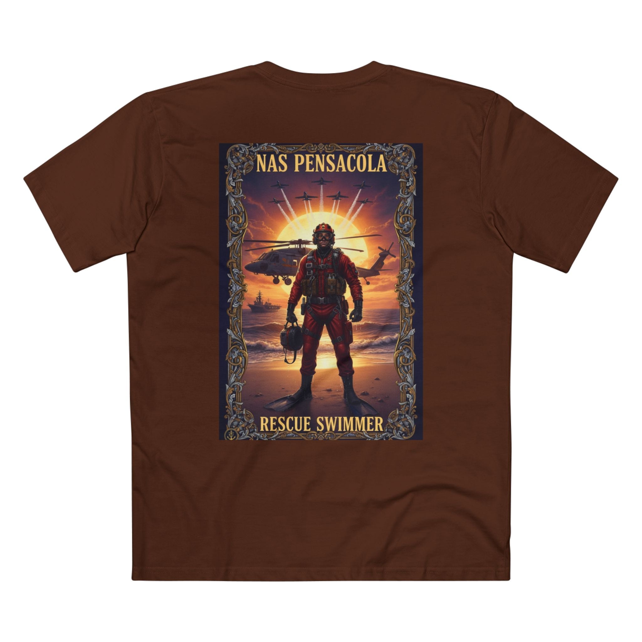 Navy Chiefs Club T‑Shirt – NAS Pensacola Rescue Swimmer Tribute Tee