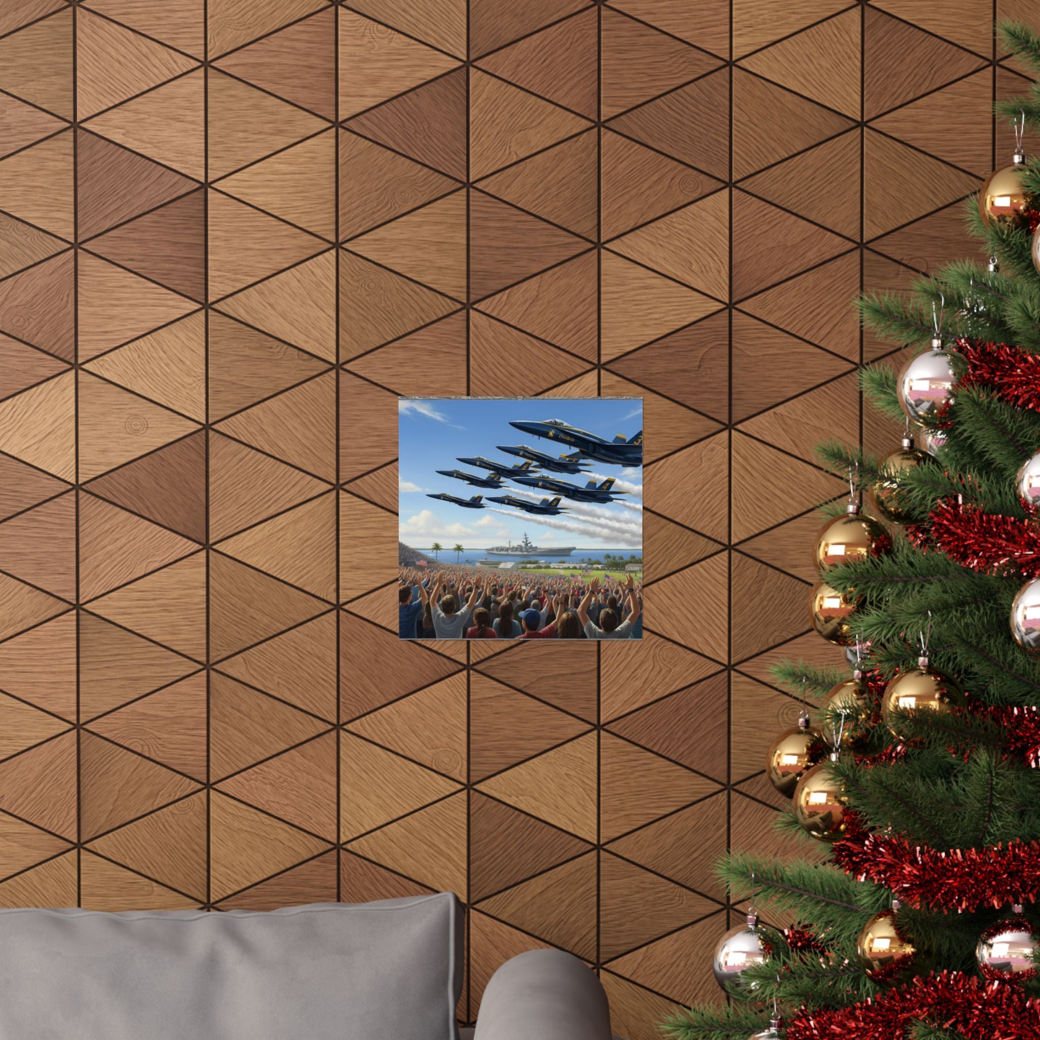 Airshow Navy Blue Angels Poster — Matte Vertical Aviation Print