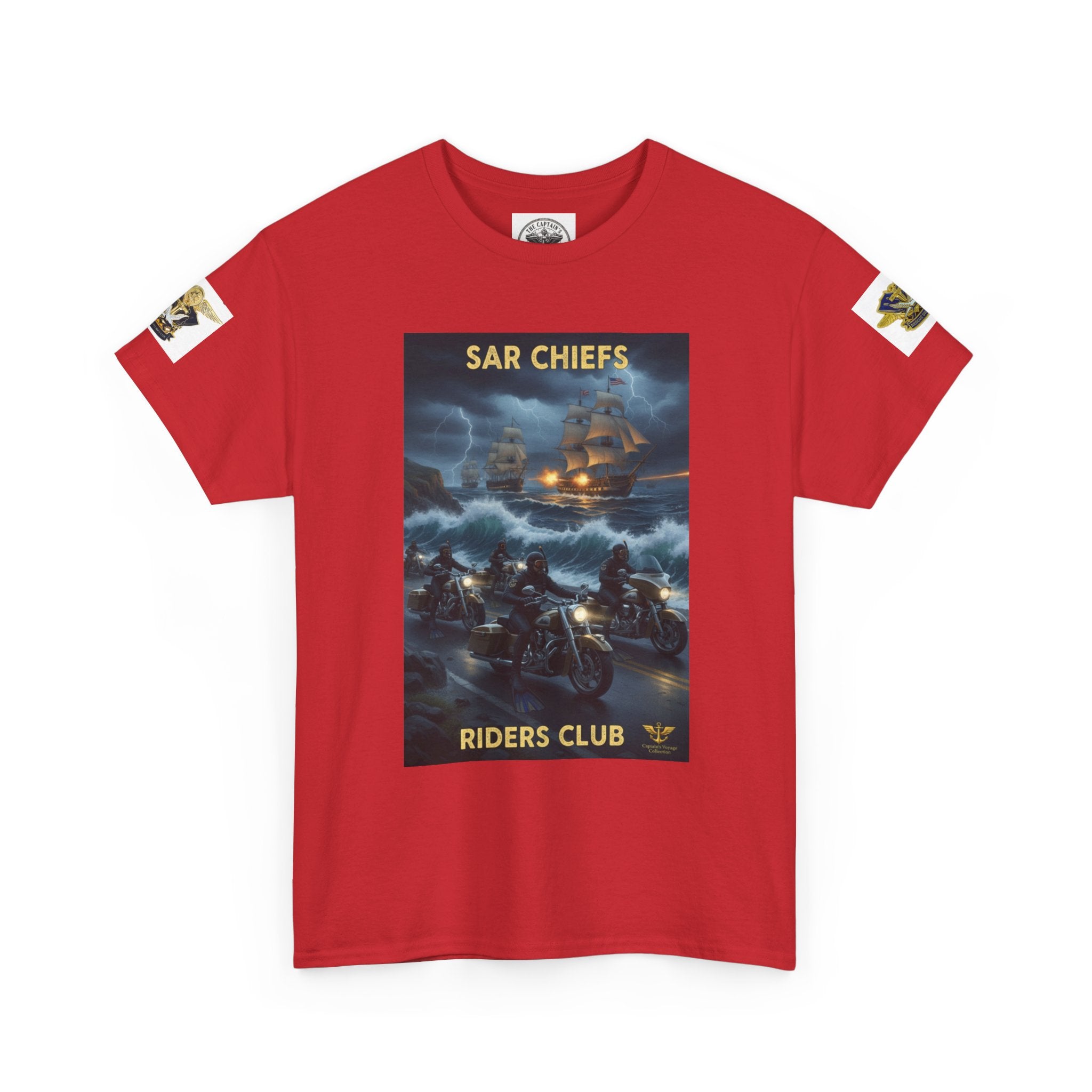 SAR Chiefs Riders Club Tee — NAS Pensacola Helicopter Rescue Graphic Shirt