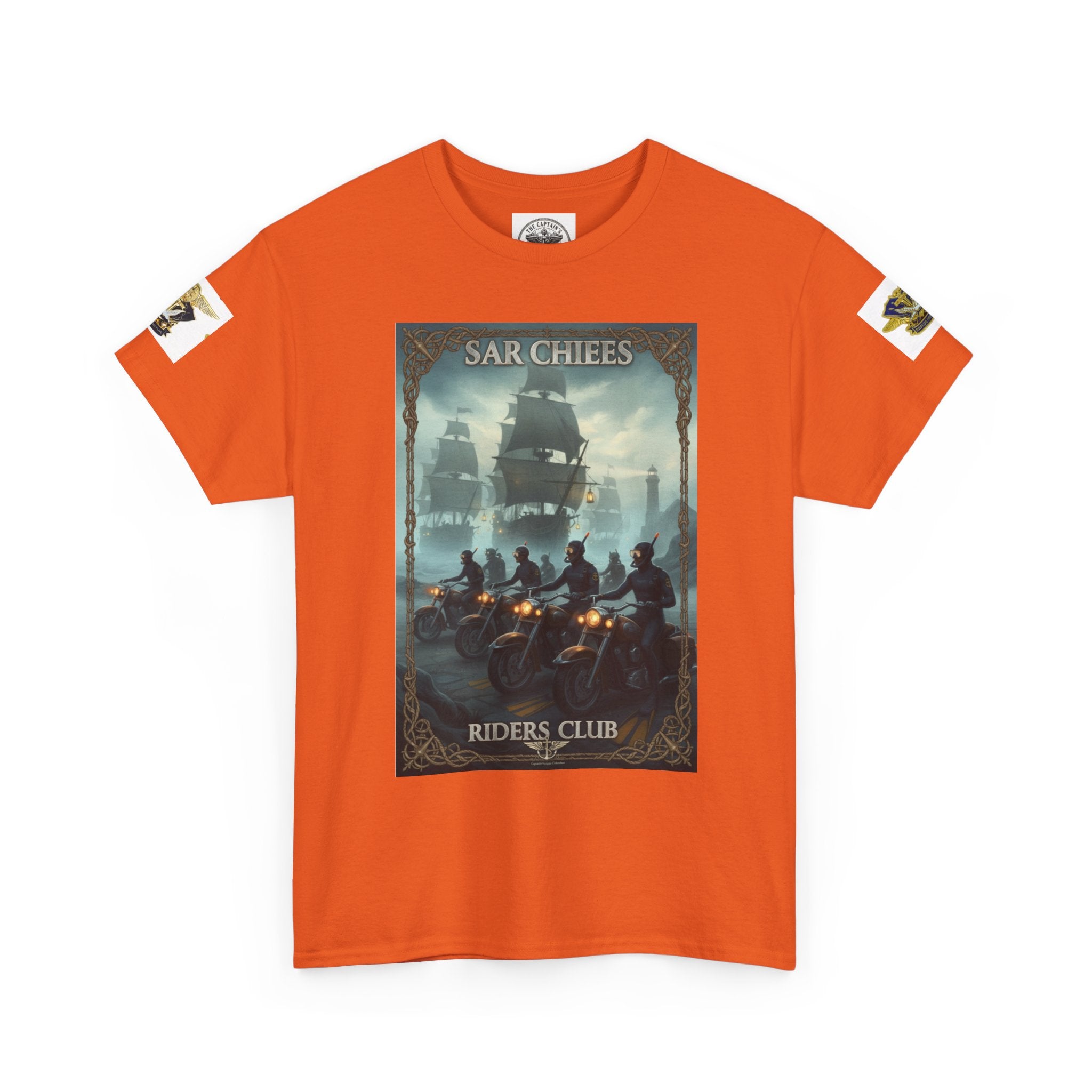 Navy Riders Club Graphic Tee — Vintage Naval Rescue Poster Shirt