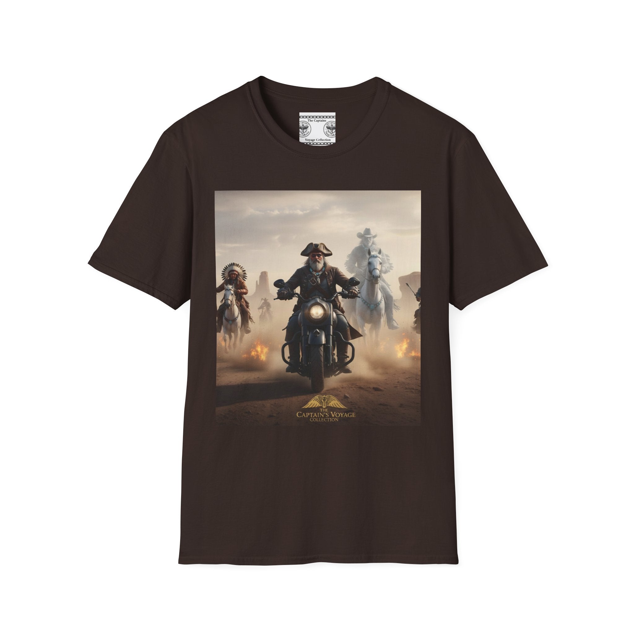 Captain's Voyage Motorcycle Pirate T-Shirt