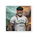 Die-Cut Magnet — "The Lucky Viking" Bearded Biker Design