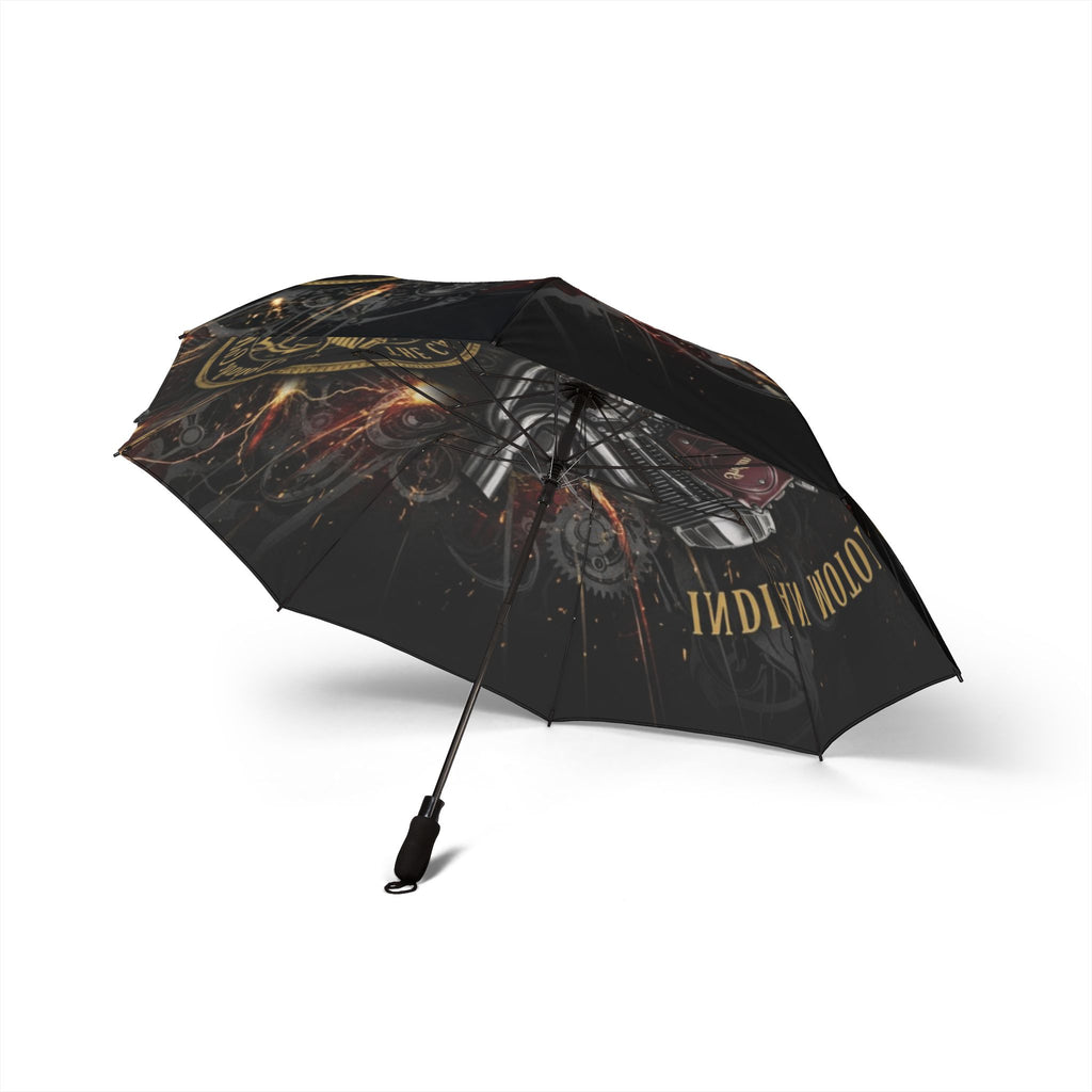 Motorcycle Skull Foldable Umbrella — Semi-Automatic Compact Rain Shield