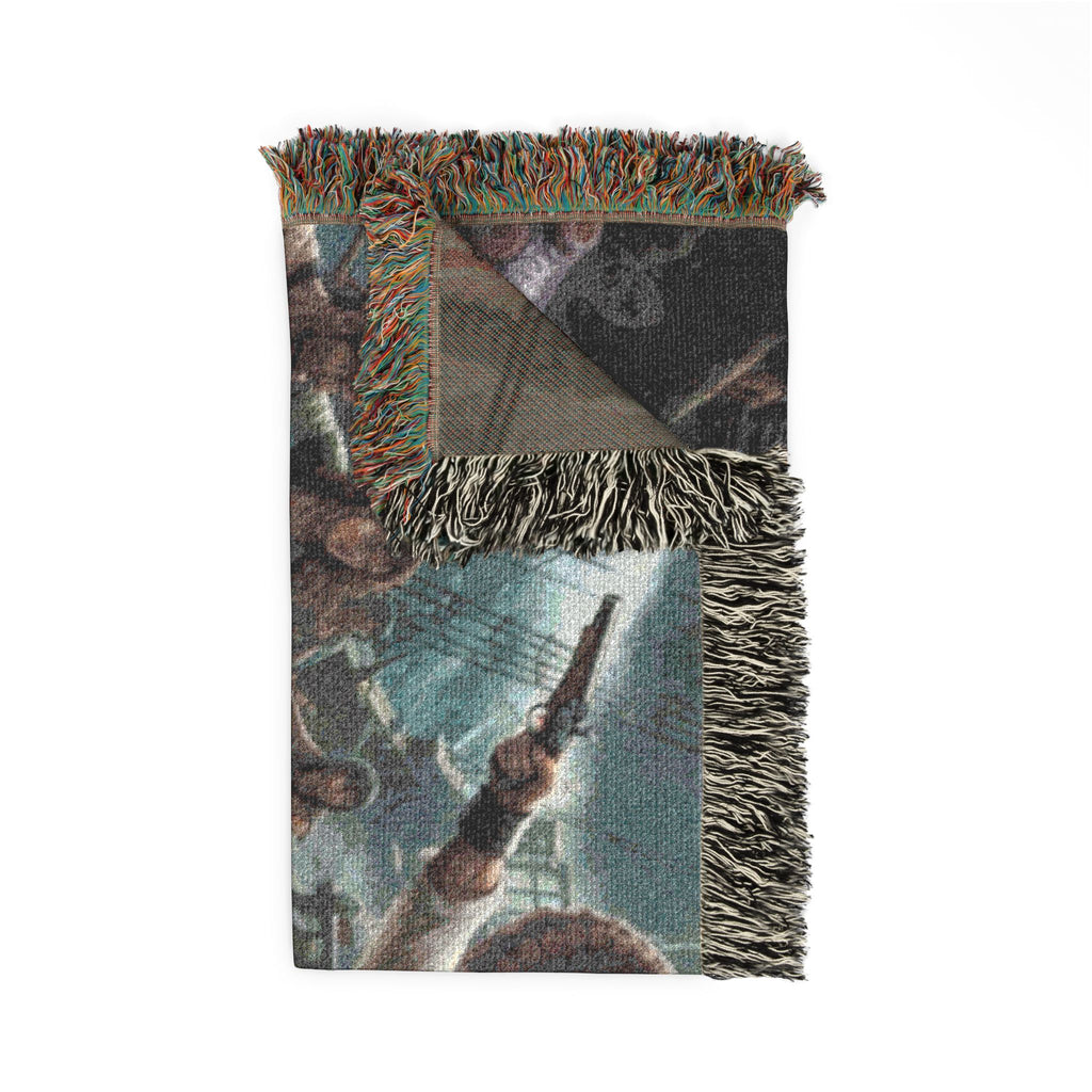 Pirate Battle Woven Blanket — Nautical Adventure Throw for Fans