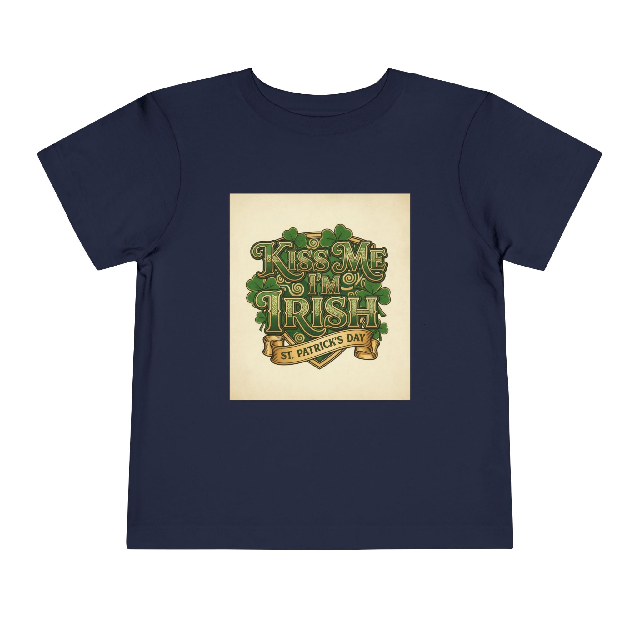 Toddler Tee — "Kiss Me I'm Irish" St. Patrick's Day Shirt