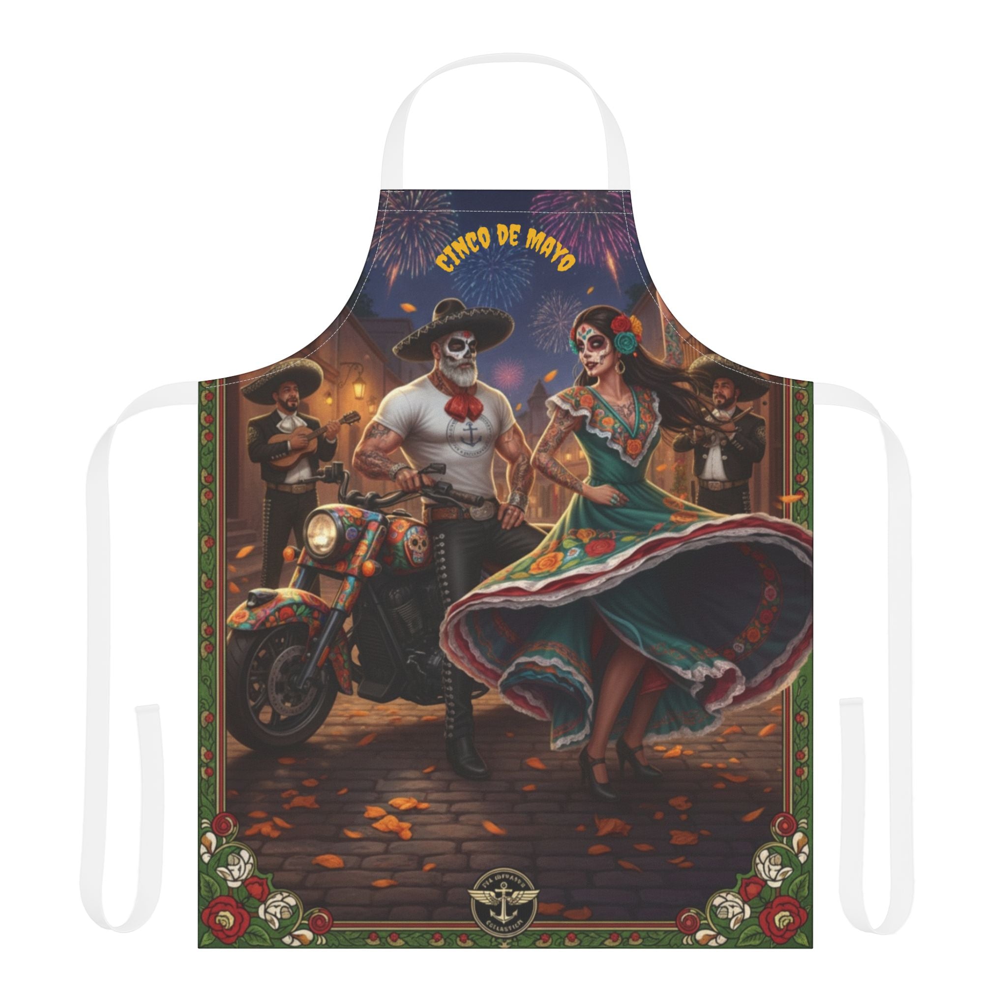 Cinco de Mayo Day of the Dead Fiesta Apron