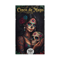 Cinco de Mayo Sugar Skull Hand Towel — Day of the Dead Decorative Kitchen Towel