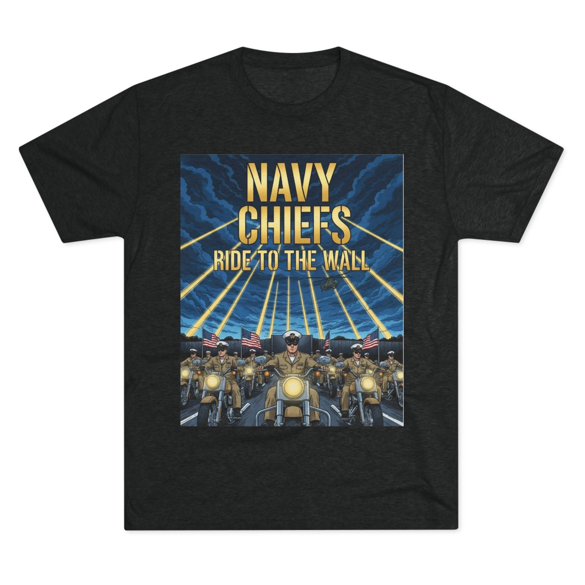 Navy Chiefs Ride to the Wall T-Shirt — "2nd Option... FAFO" Veteran Tribute Tee